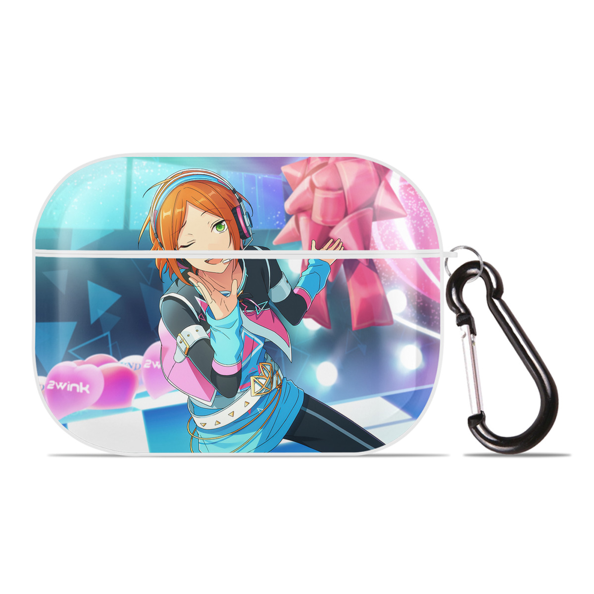 （画像用） あんさんぶるスターズ! Ensemble Stars 【AirPods Pro用】ハードシェル保護ケース 耐衝撃・防指紋・カラビナ付き商品仕様