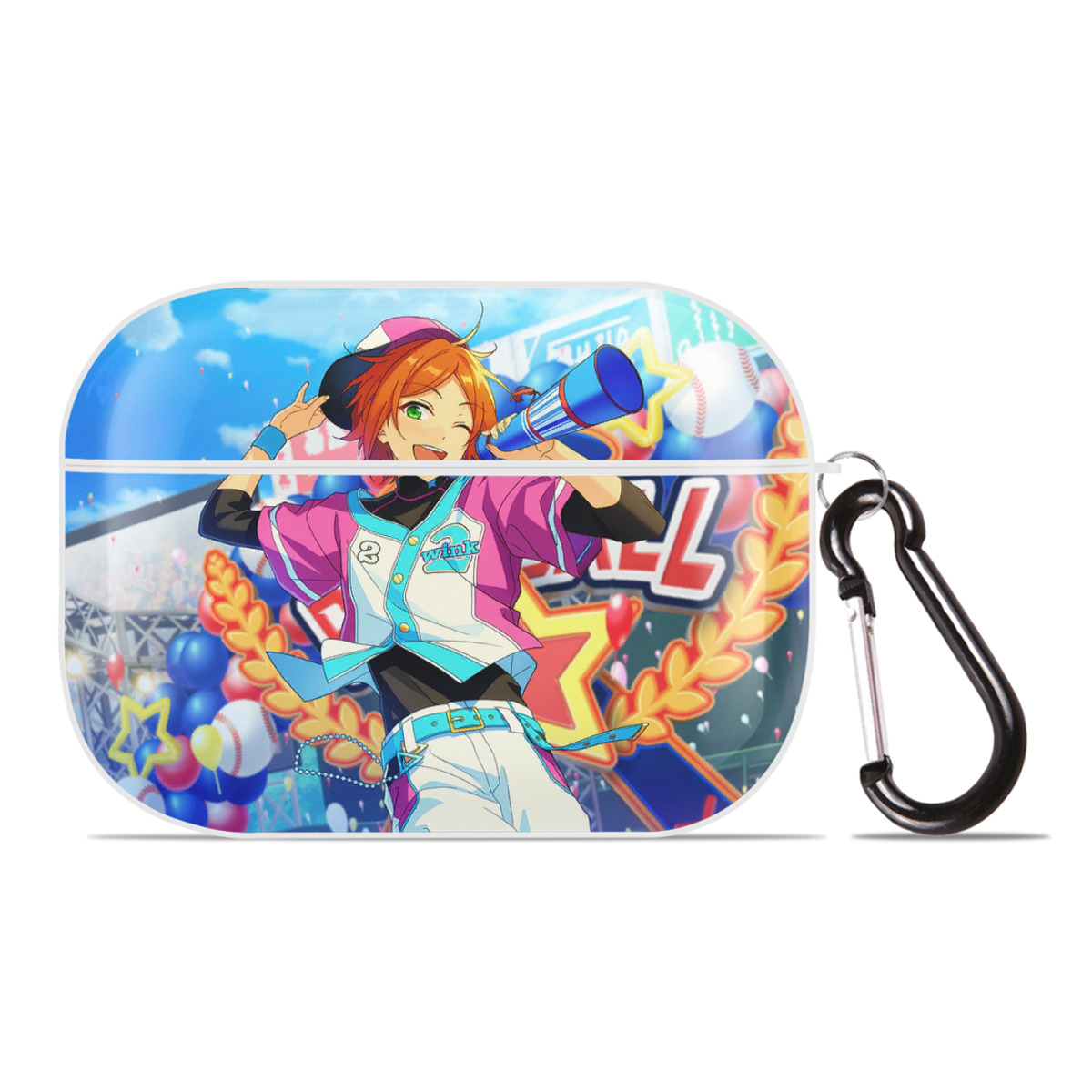 （画像用） あんさんぶるスターズ! Ensemble Stars 【AirPods Pro用】ハードシェル保護ケース 耐衝撃・防指紋・カラビナ付き商品仕様
