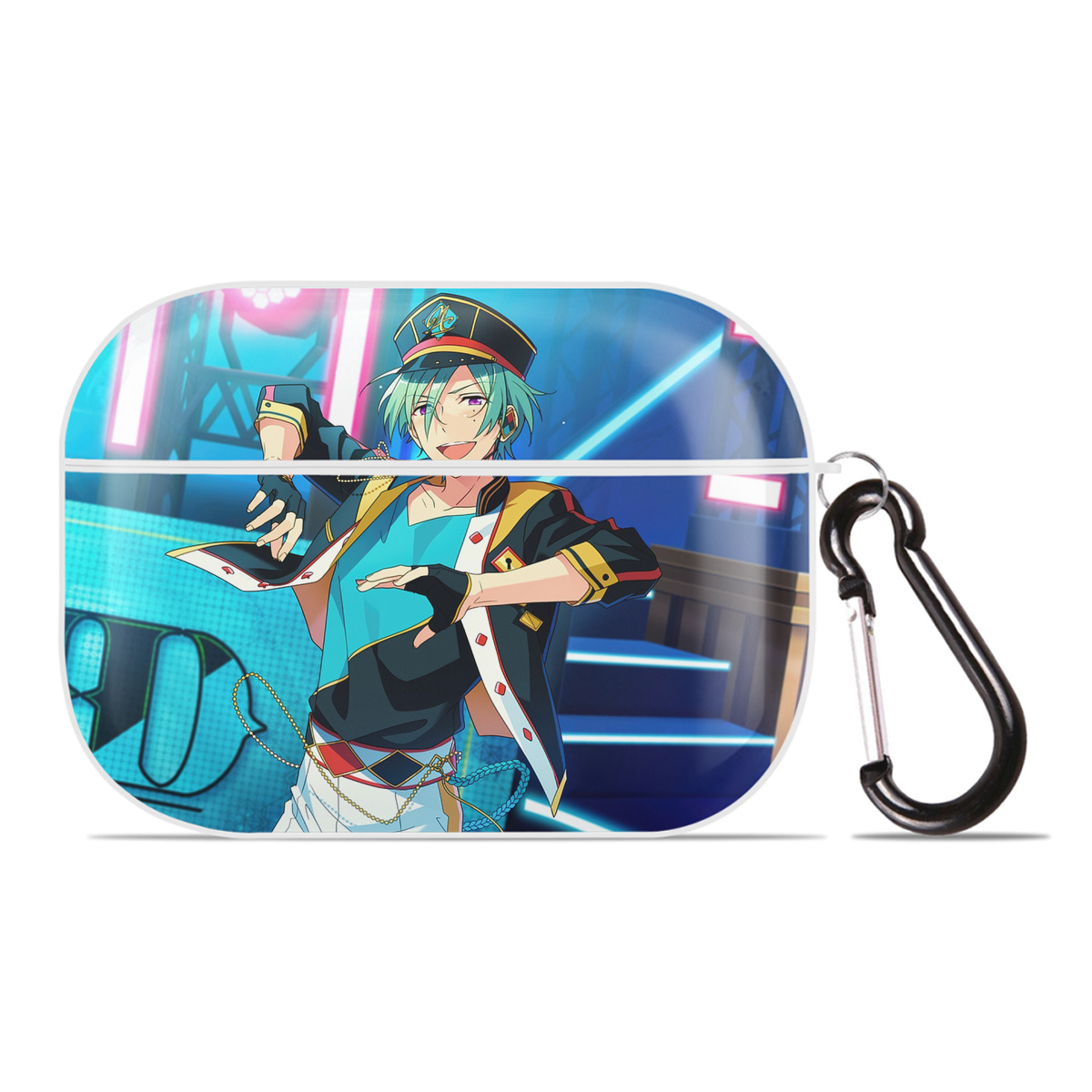 （画像用） あんさんぶるスターズ! Ensemble Stars 【AirPods Pro用】ハードシェル保護ケース 耐衝撃・防指紋・カラビナ付き商品仕様