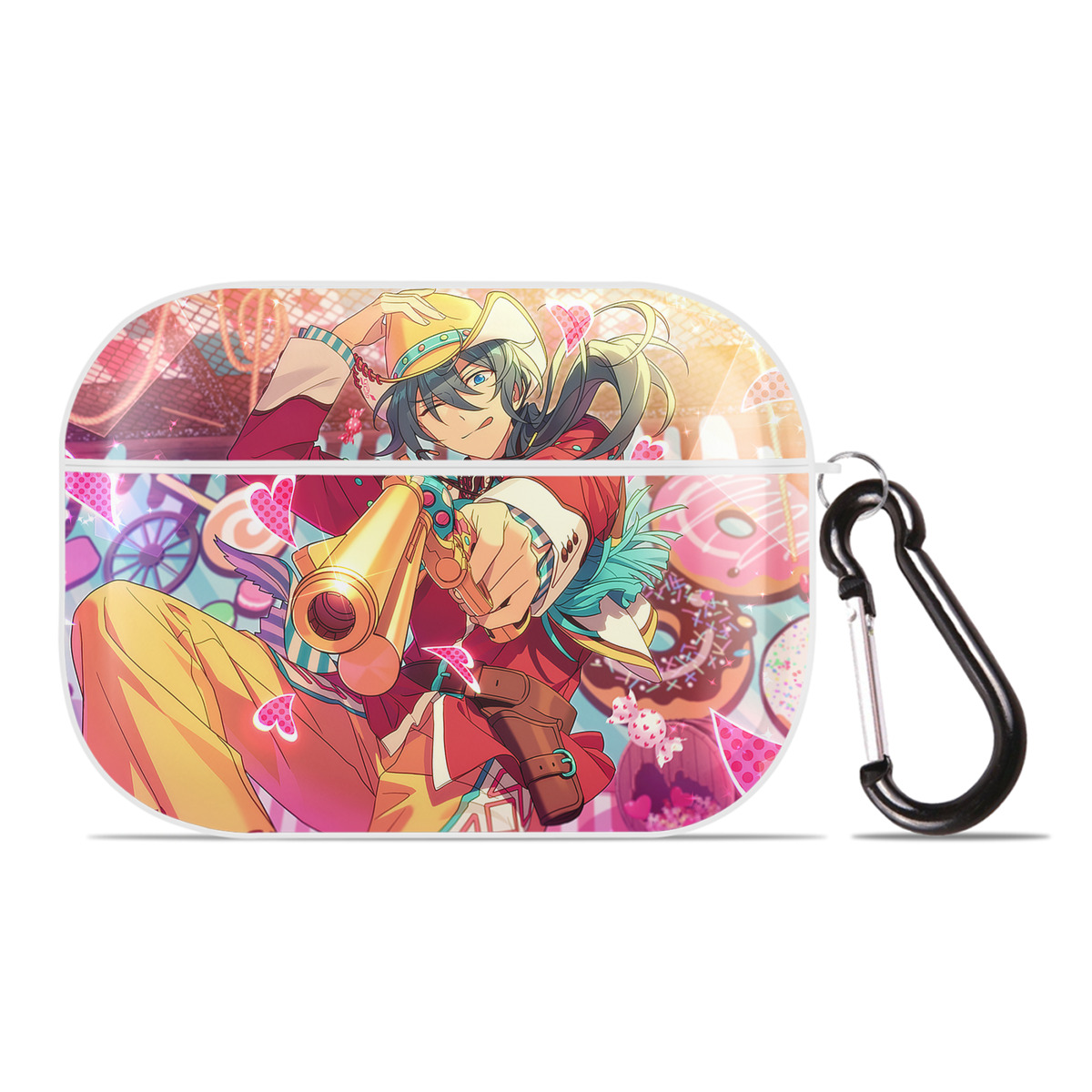 （画像用） あんさんぶるスターズ! Ensemble Stars 【AirPods Pro用】ハードシェル保護ケース 耐衝撃・防指紋・カラビナ付き商品仕様