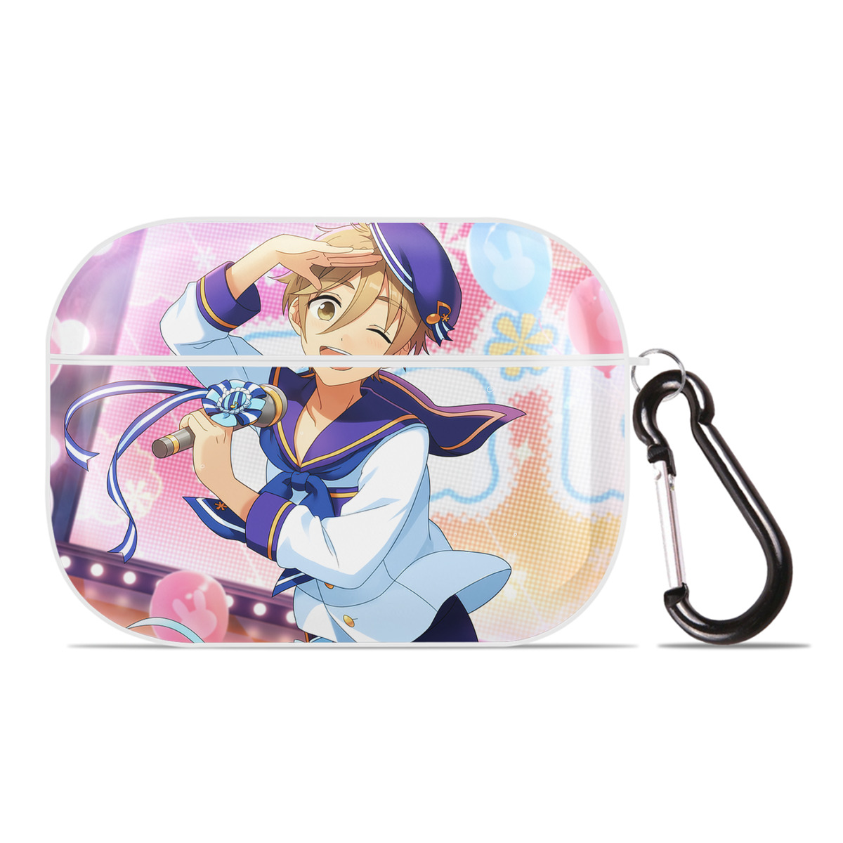 （画像用） あんさんぶるスターズ! Ensemble Stars 【AirPods Pro用】ハードシェル保護ケース 耐衝撃・防指紋・カラビナ付き商品仕様