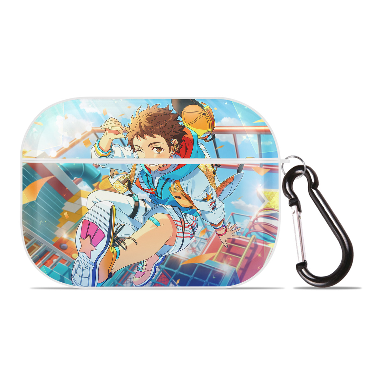（画像用） あんさんぶるスターズ! Ensemble Stars 【AirPods Pro用】ハードシェル保護ケース 耐衝撃・防指紋・カラビナ付き商品仕様