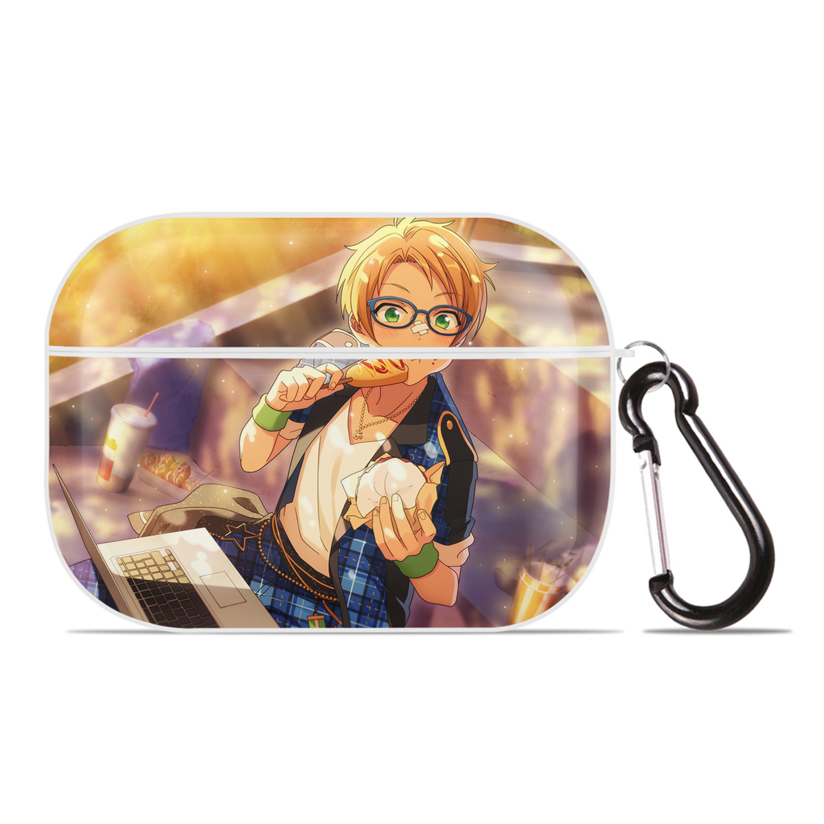 （画像用） あんさんぶるスターズ! Ensemble Stars 【AirPods Pro用】ハードシェル保護ケース 耐衝撃・防指紋・カラビナ付き商品仕様