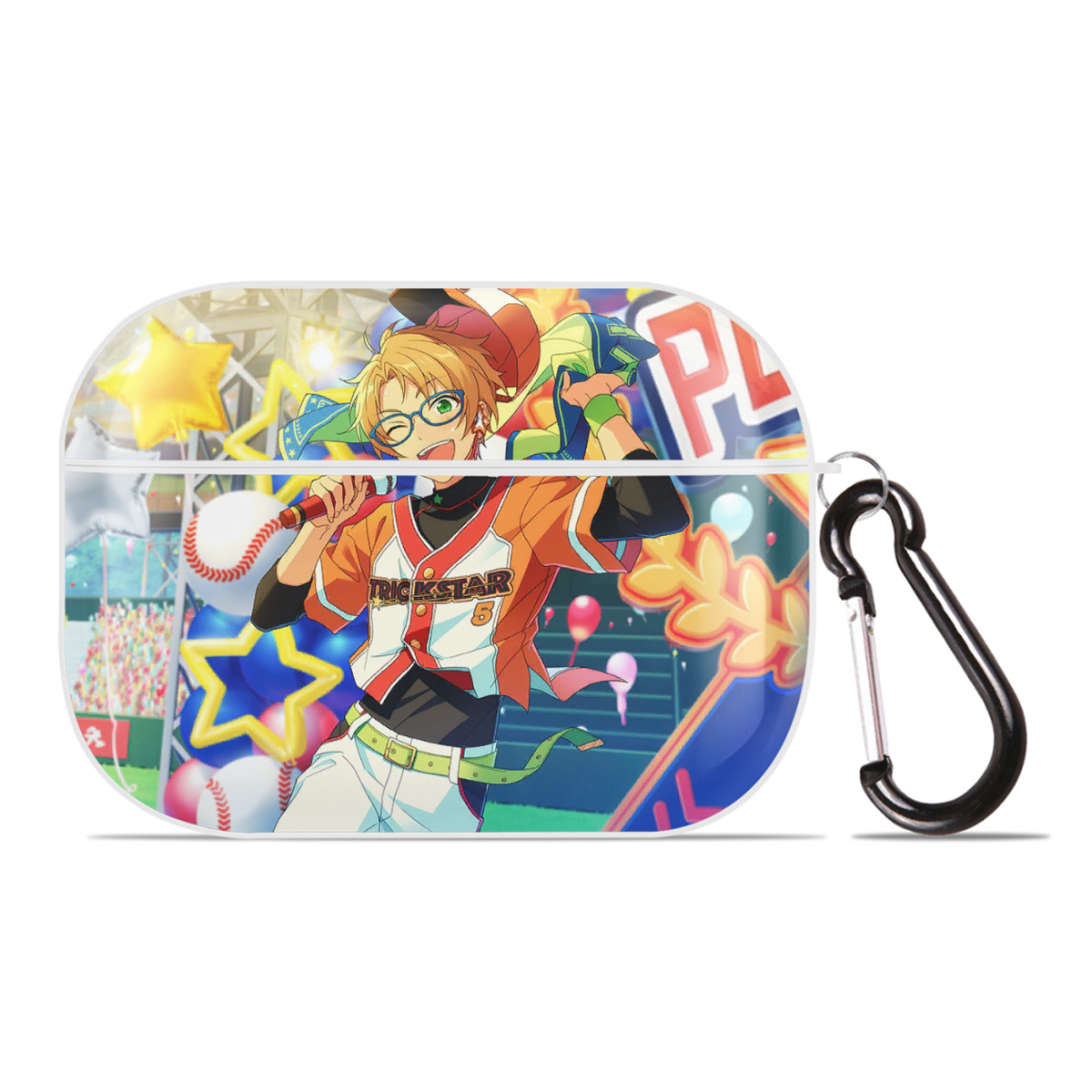 （画像用） あんさんぶるスターズ! Ensemble Stars 【AirPods Pro用】ハードシェル保護ケース 耐衝撃・防指紋・カラビナ付き商品仕様