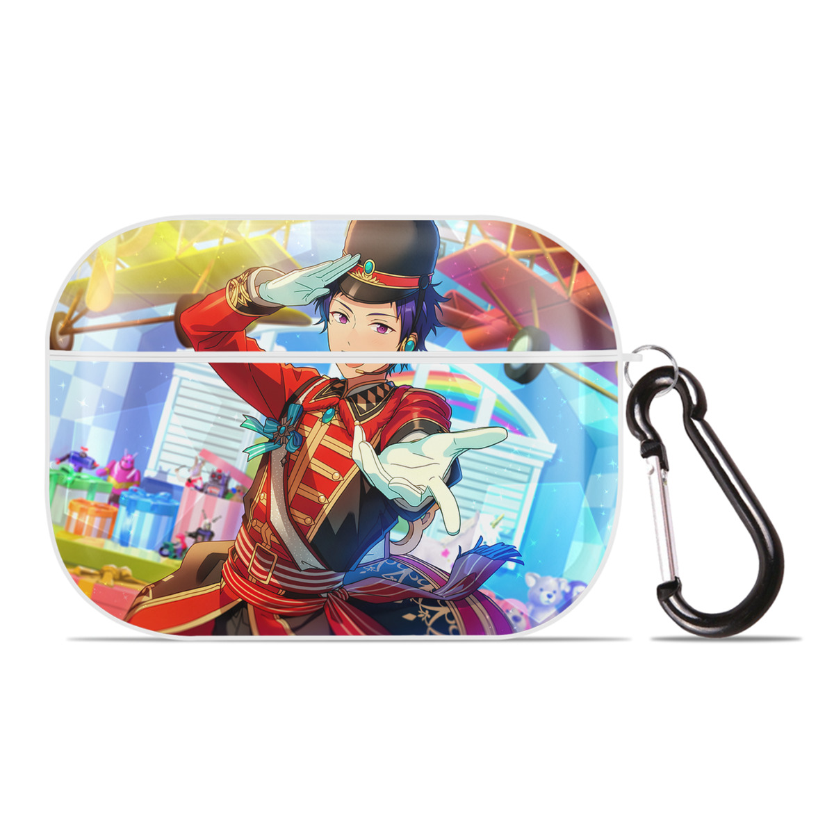 （画像用） あんさんぶるスターズ! Ensemble Stars 【AirPods Pro用】ハードシェル保護ケース 耐衝撃・防指紋・カラビナ付き商品仕様
