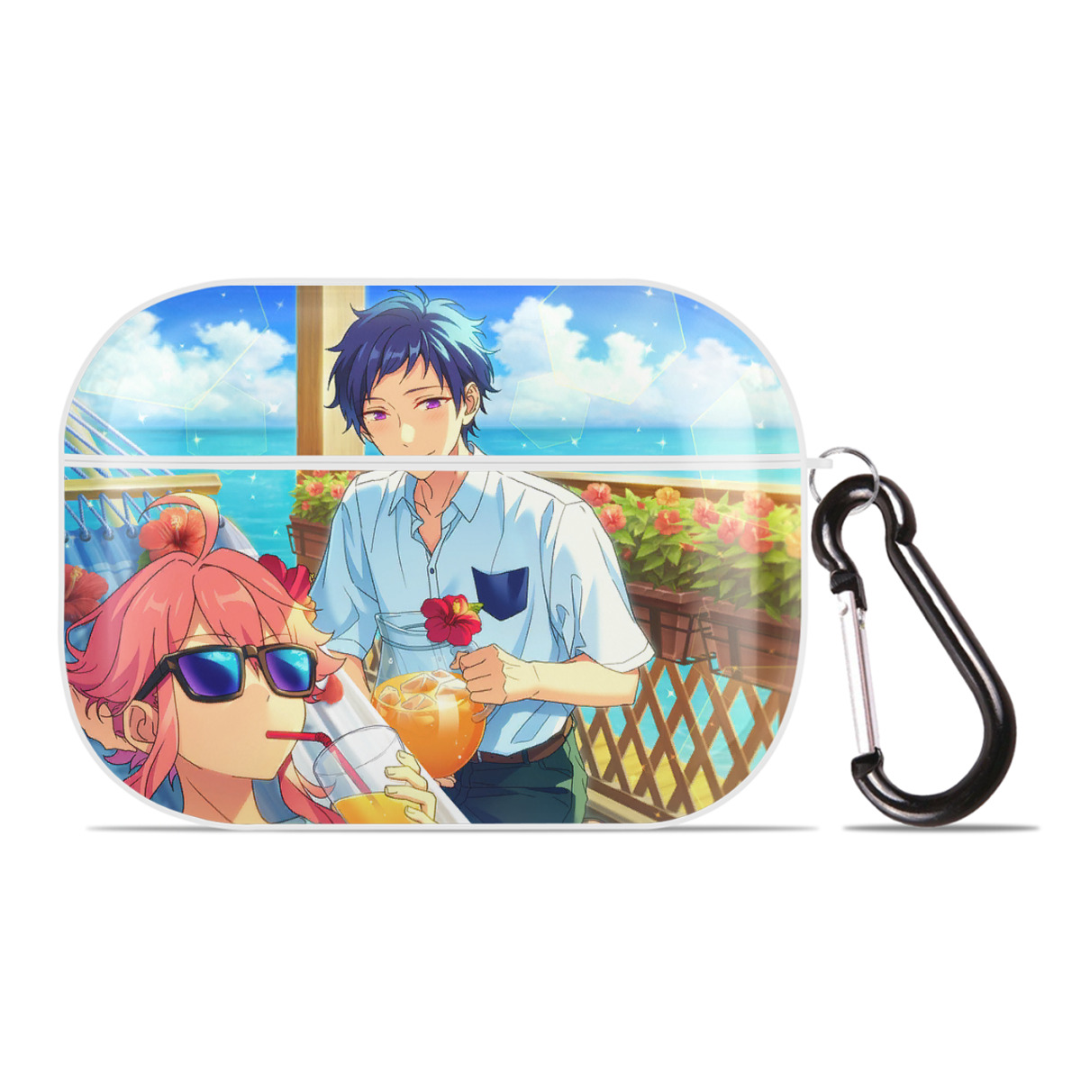 （画像用） あんさんぶるスターズ! Ensemble Stars 【AirPods Pro用】ハードシェル保護ケース 耐衝撃・防指紋・カラビナ付き商品仕様