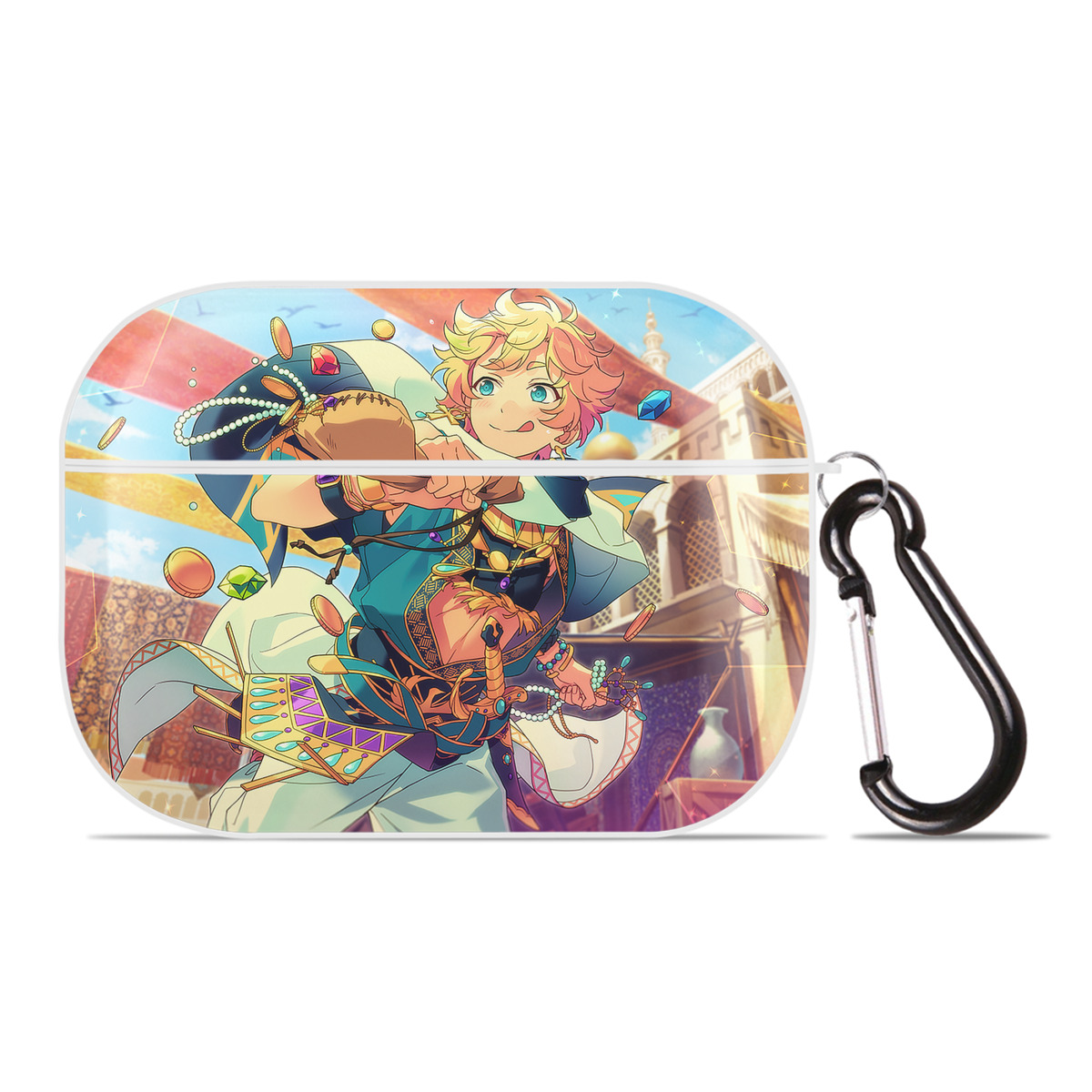 （画像用） あんさんぶるスターズ! Ensemble Stars 【AirPods Pro用】ハードシェル保護ケース 耐衝撃・防指紋・カラビナ付き商品仕様