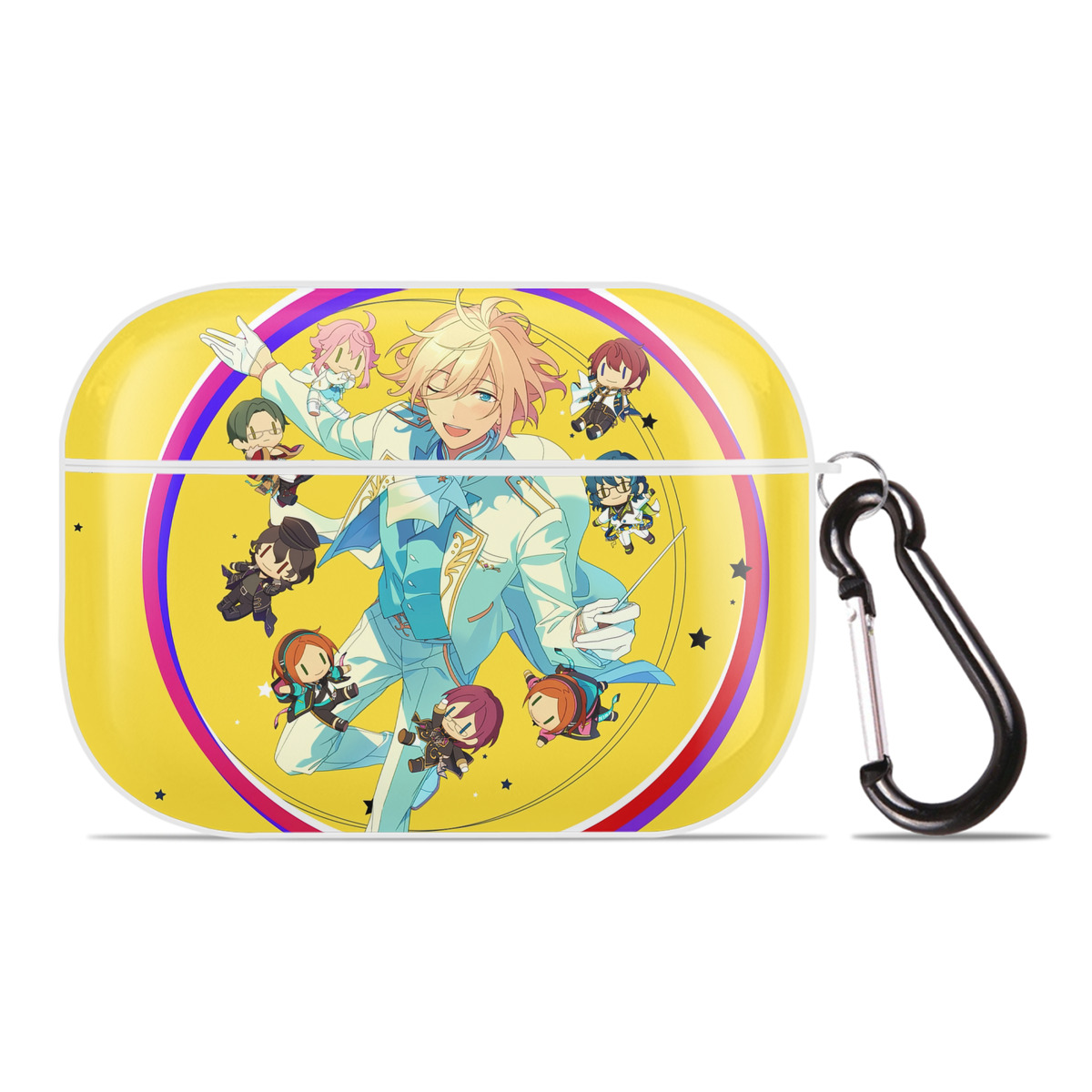 （画像用） あんさんぶるスターズ! Ensemble Stars 【AirPods Pro用】ハードシェル保護ケース 耐衝撃・防指紋・カラビナ付き商品仕様
