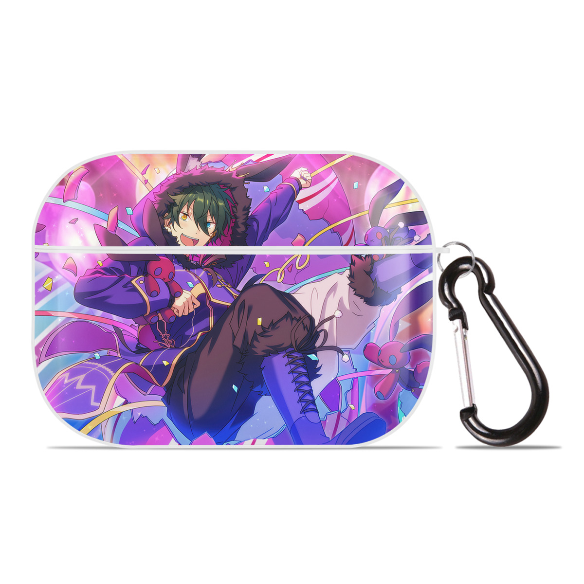 （画像用） あんさんぶるスターズ! Ensemble Stars 【AirPods Pro用】ハードシェル保護ケース 耐衝撃・防指紋・カラビナ付き商品仕様
