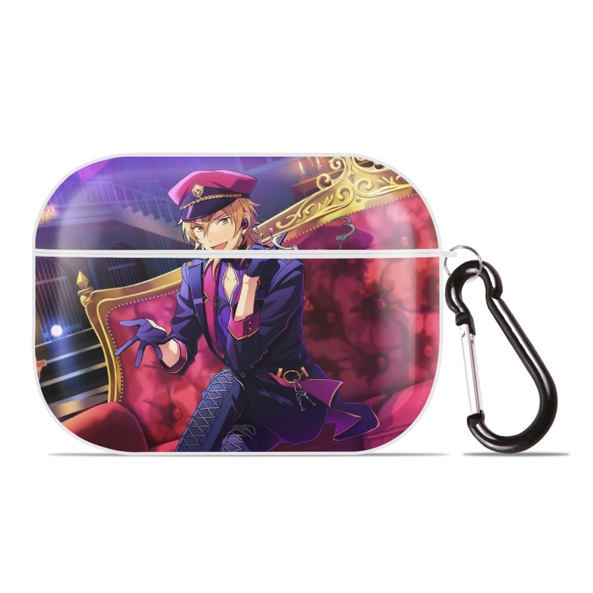 （画像用） あんさんぶるスターズ! Ensemble Stars 【AirPods Pro用】ハードシェル保護ケース 耐衝撃・防指紋・カラビナ付き商品仕様