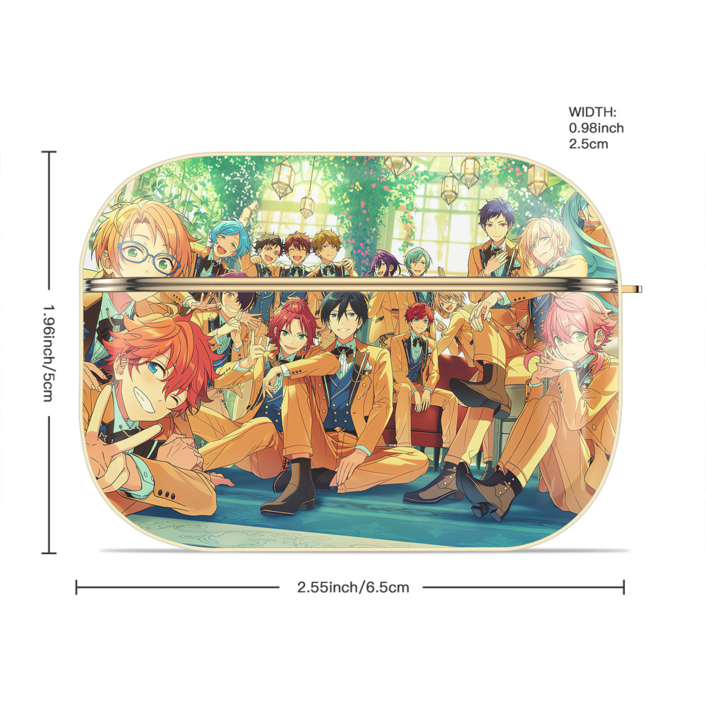 あんさんぶるスターズ! Ensemble Stars 【AirPods Pro用】ハードシェル保護ケース｜耐衝撃・防指紋・カラビナ付き商品仕様