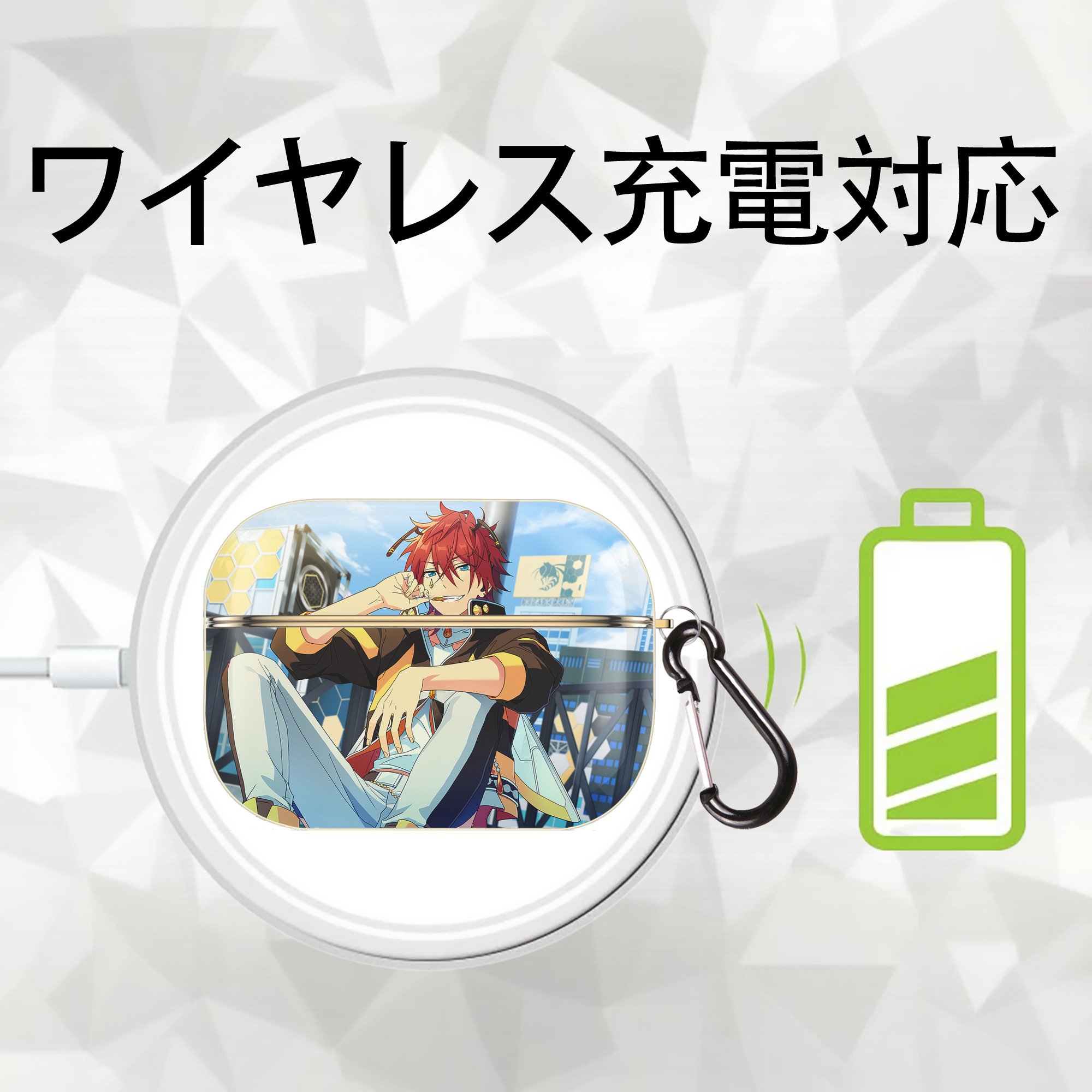 あんさんぶるスターズ! Ensemble Stars 【AirPods Pro用】ハードシェル保護ケース｜耐衝撃・防指紋・カラビナ付き商品仕様