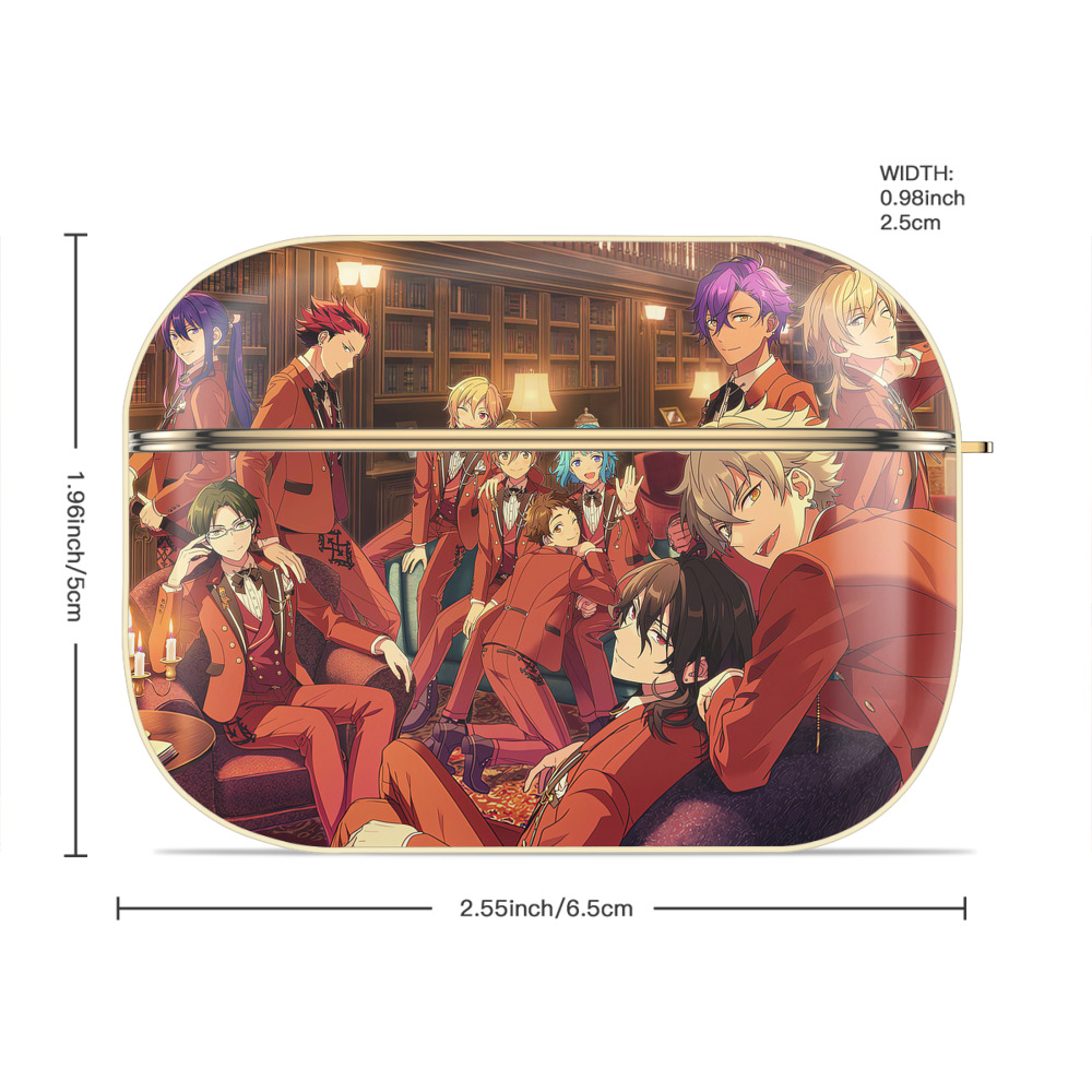 あんさんぶるスターズ! Ensemble Stars 【AirPods Pro用】ハードシェル保護ケース｜耐衝撃・防指紋・カラビナ付き商品仕様