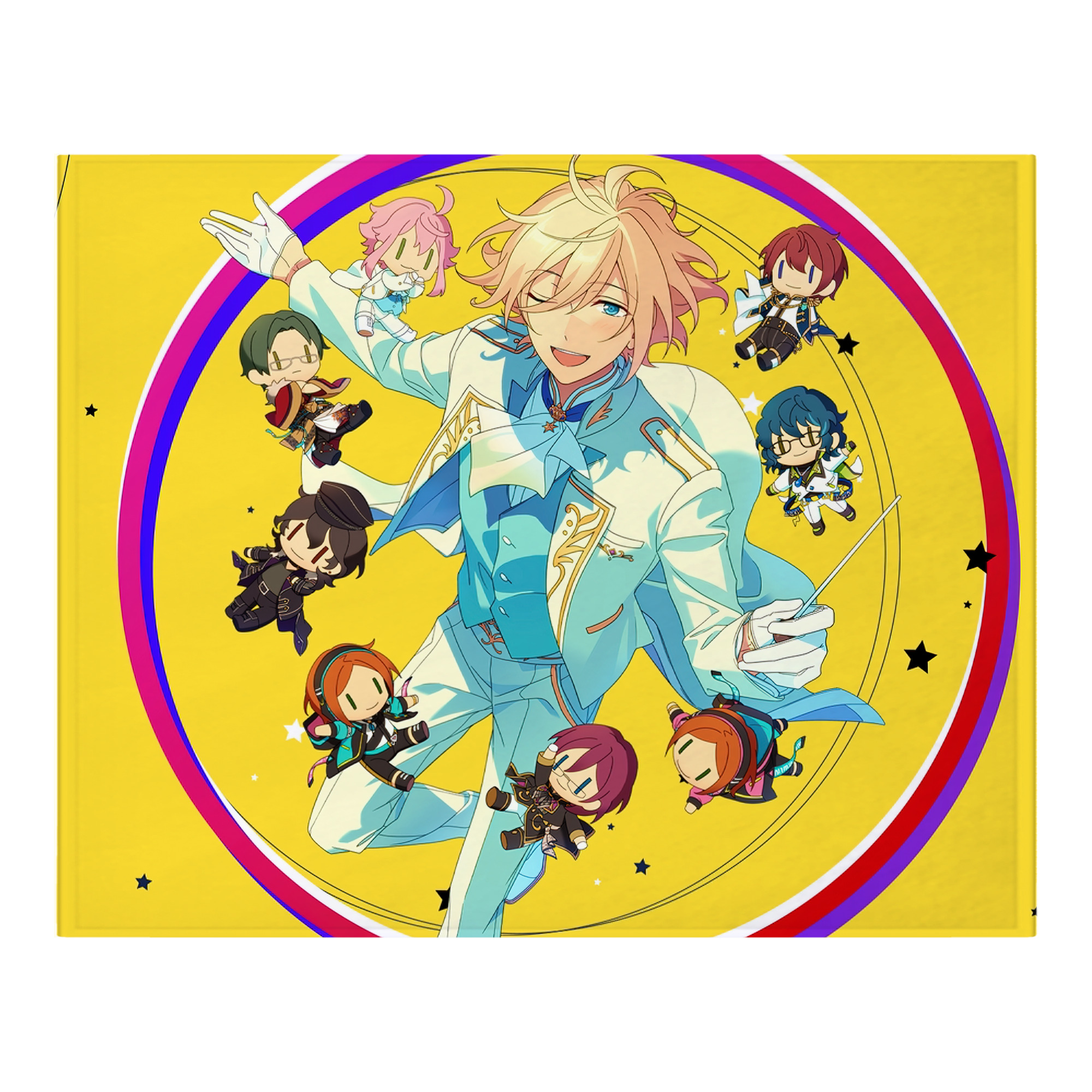 （画像用） あんさんぶるスターズ! Ensemble Stars フランネルブランケット・多サイズ対応（横型）