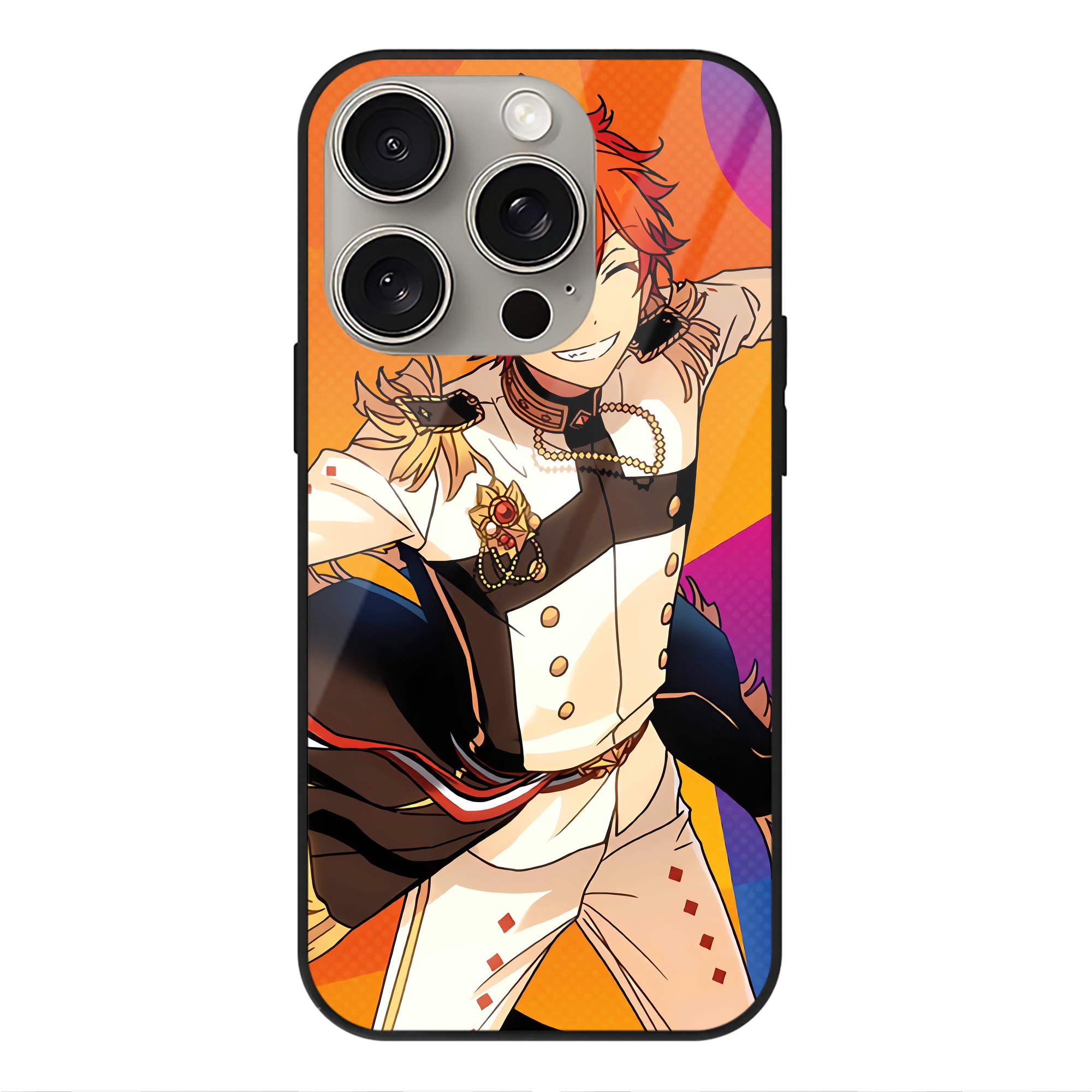 （画像用） あんさんぶるスターズ! Ensemble Stars 【iPhone15Pro対応】スマホケース 耐衝撃＆黄変防止 背面ガラス