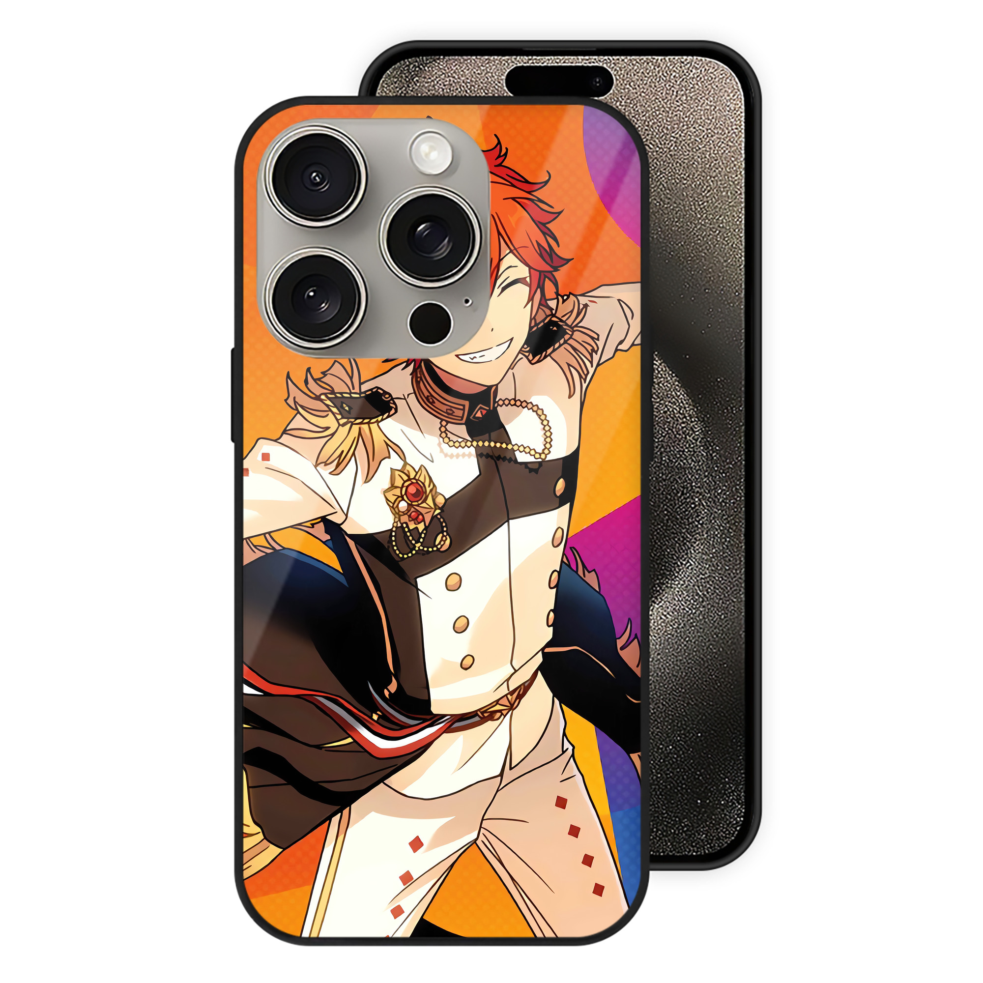 （画像用） あんさんぶるスターズ! Ensemble Stars 【iPhone15Pro対応】スマホケース 耐衝撃＆黄変防止 背面ガラス