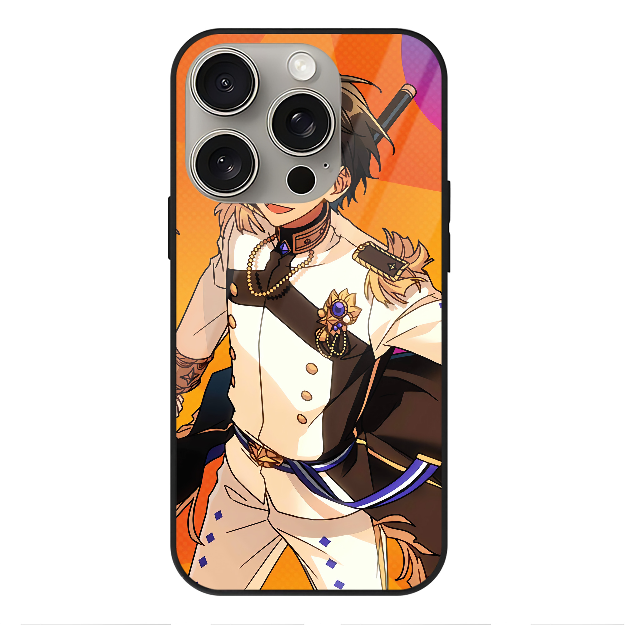 （画像用） あんさんぶるスターズ! Ensemble Stars 【iPhone15Pro対応】スマホケース 耐衝撃＆黄変防止 背面ガラス