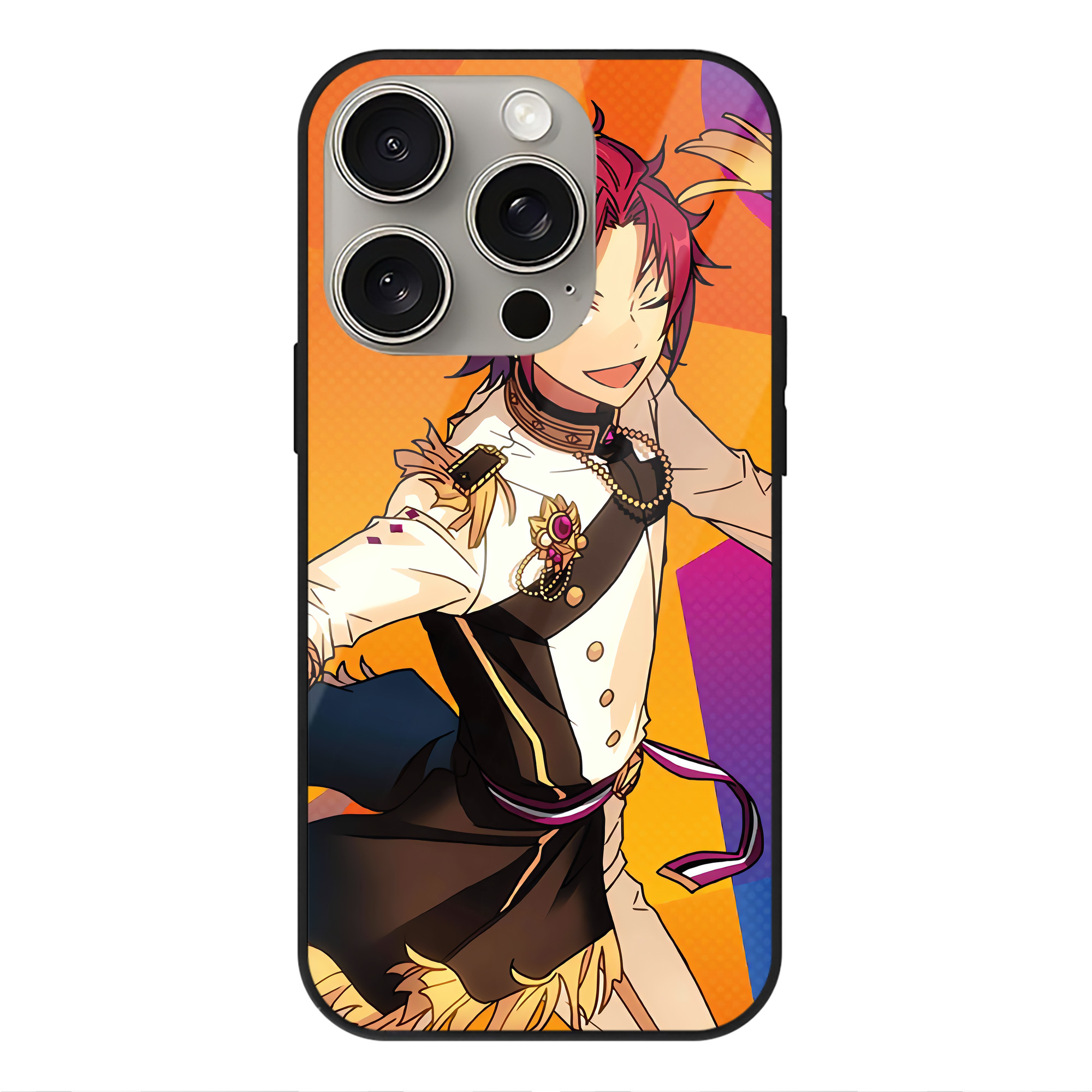 （画像用） あんさんぶるスターズ! Ensemble Stars 【iPhone15Pro対応】スマホケース 耐衝撃＆黄変防止 背面ガラス