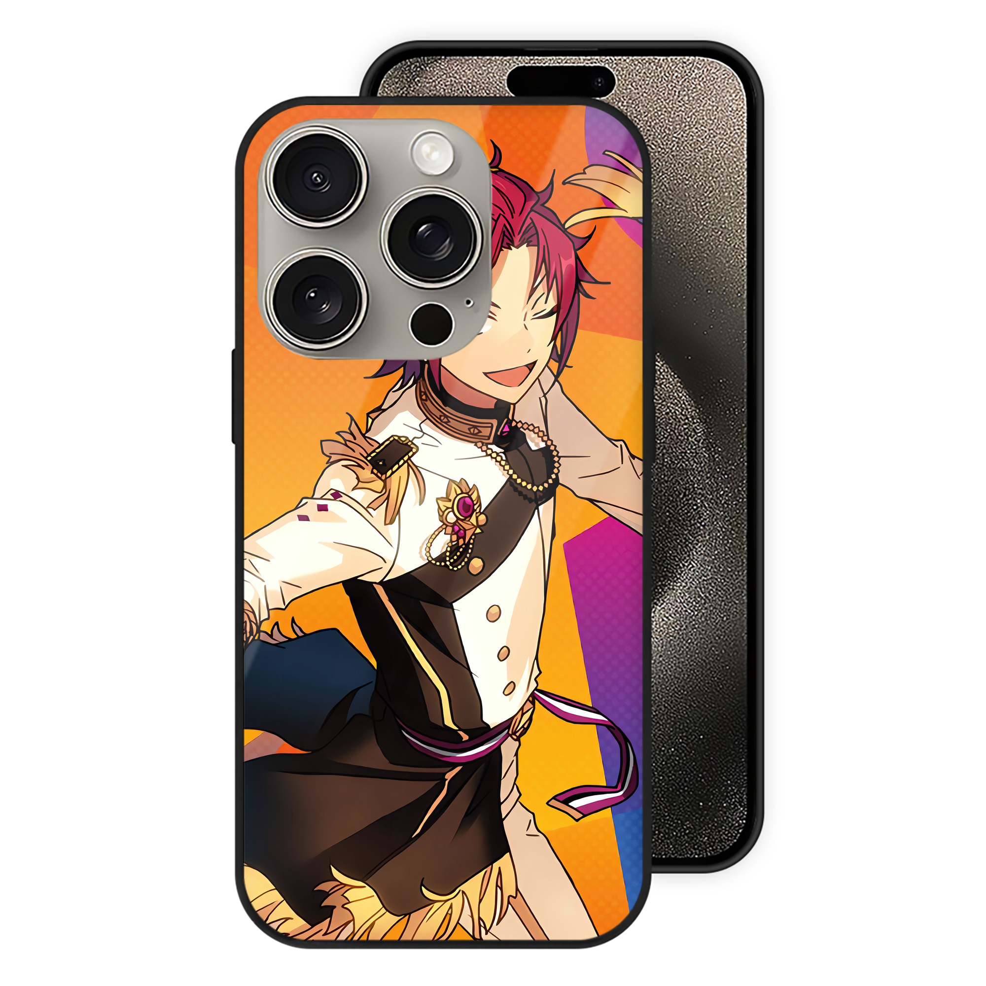 （画像用） あんさんぶるスターズ! Ensemble Stars 【iPhone15Pro対応】スマホケース 耐衝撃＆黄変防止 背面ガラス