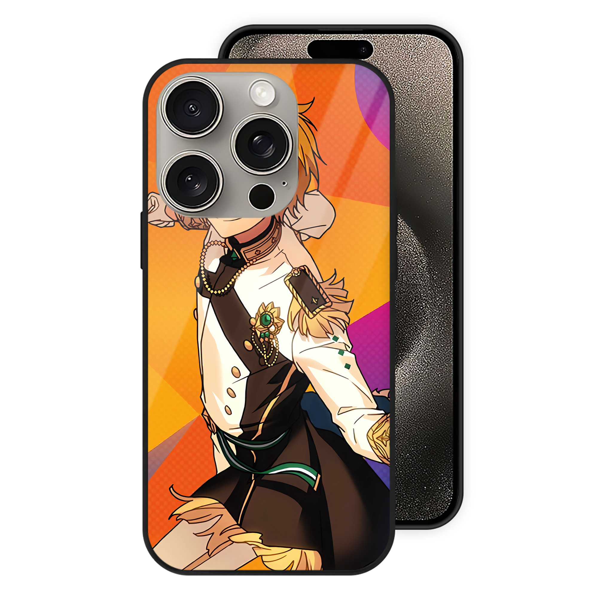（画像用） あんさんぶるスターズ! Ensemble Stars 【iPhone15Pro対応】スマホケース 耐衝撃＆黄変防止 背面ガラス