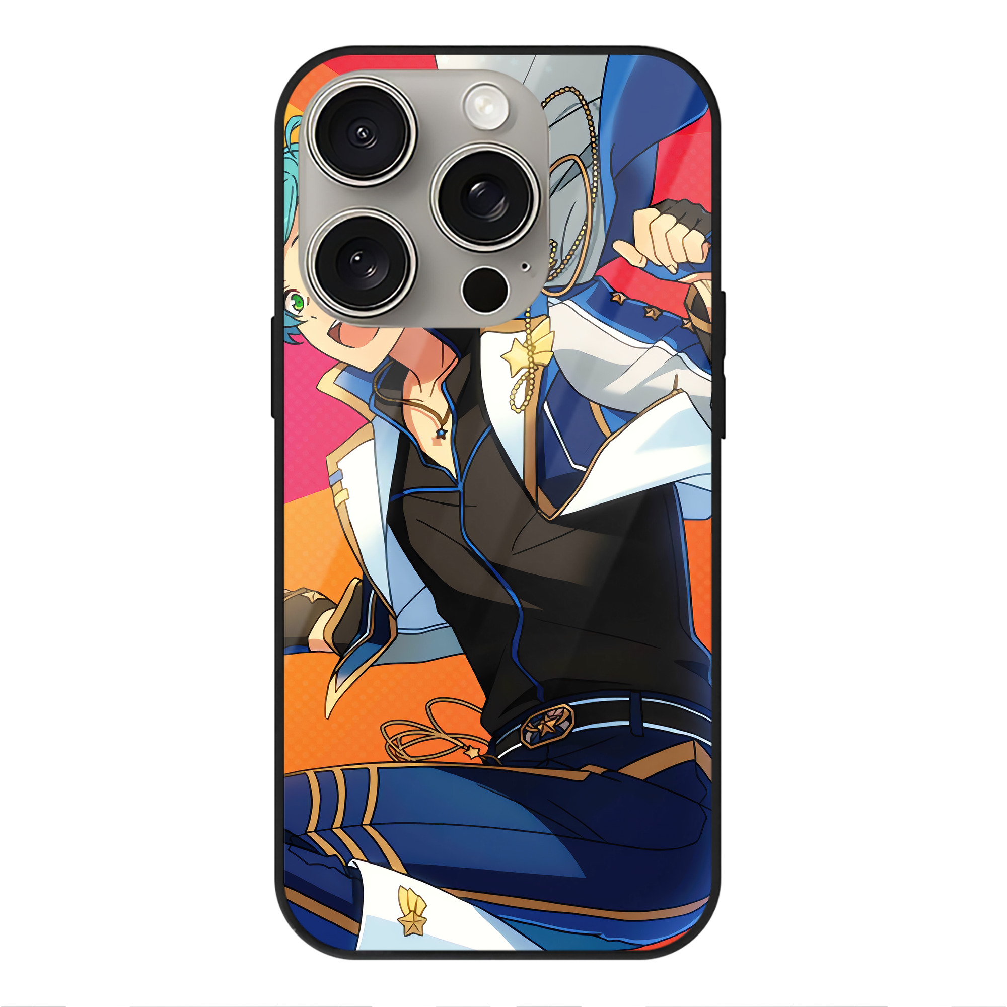 （画像用） あんさんぶるスターズ! Ensemble Stars 【iPhone15Pro対応】スマホケース 耐衝撃＆黄変防止 背面ガラス