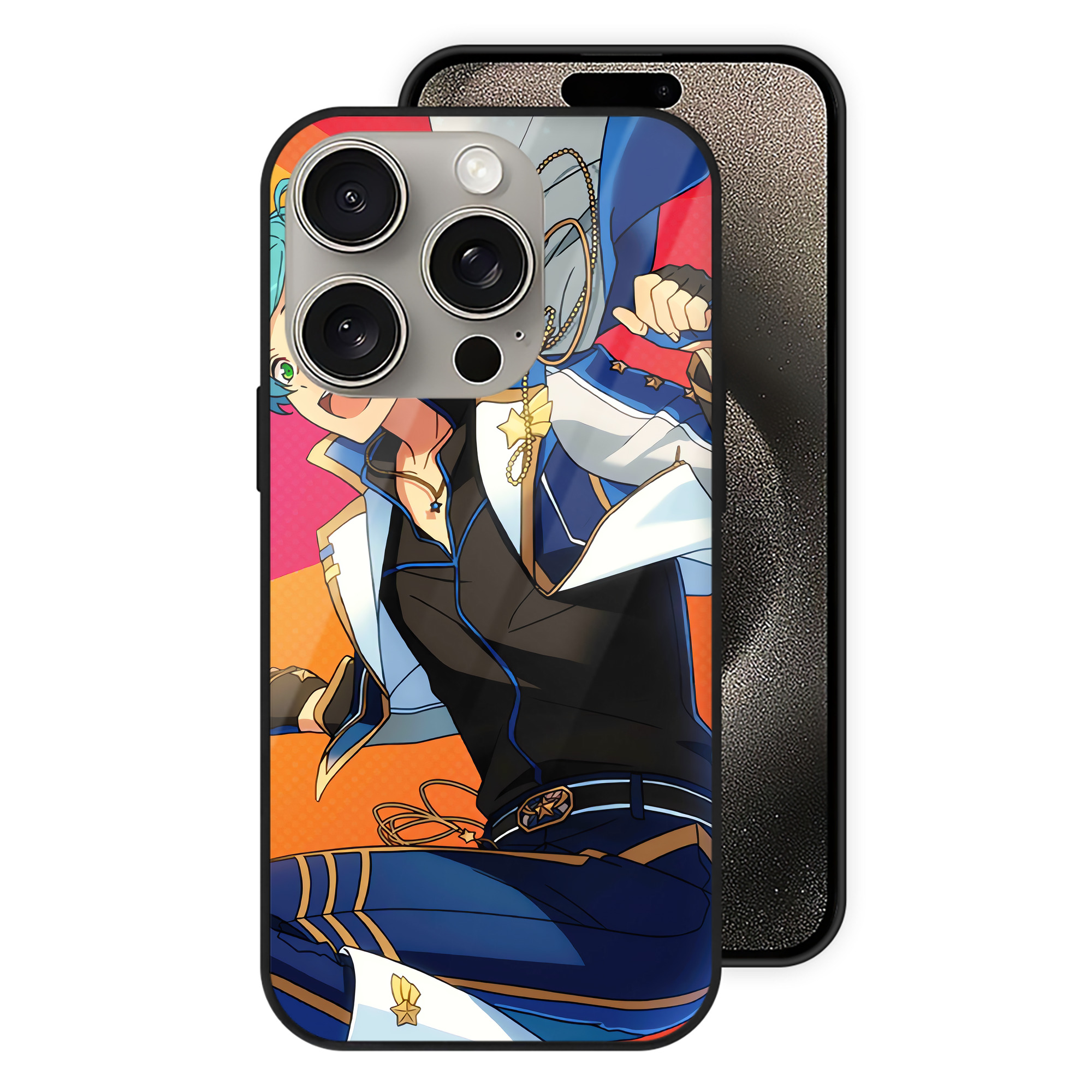 （画像用） あんさんぶるスターズ! Ensemble Stars 【iPhone15Pro対応】スマホケース 耐衝撃＆黄変防止 背面ガラス