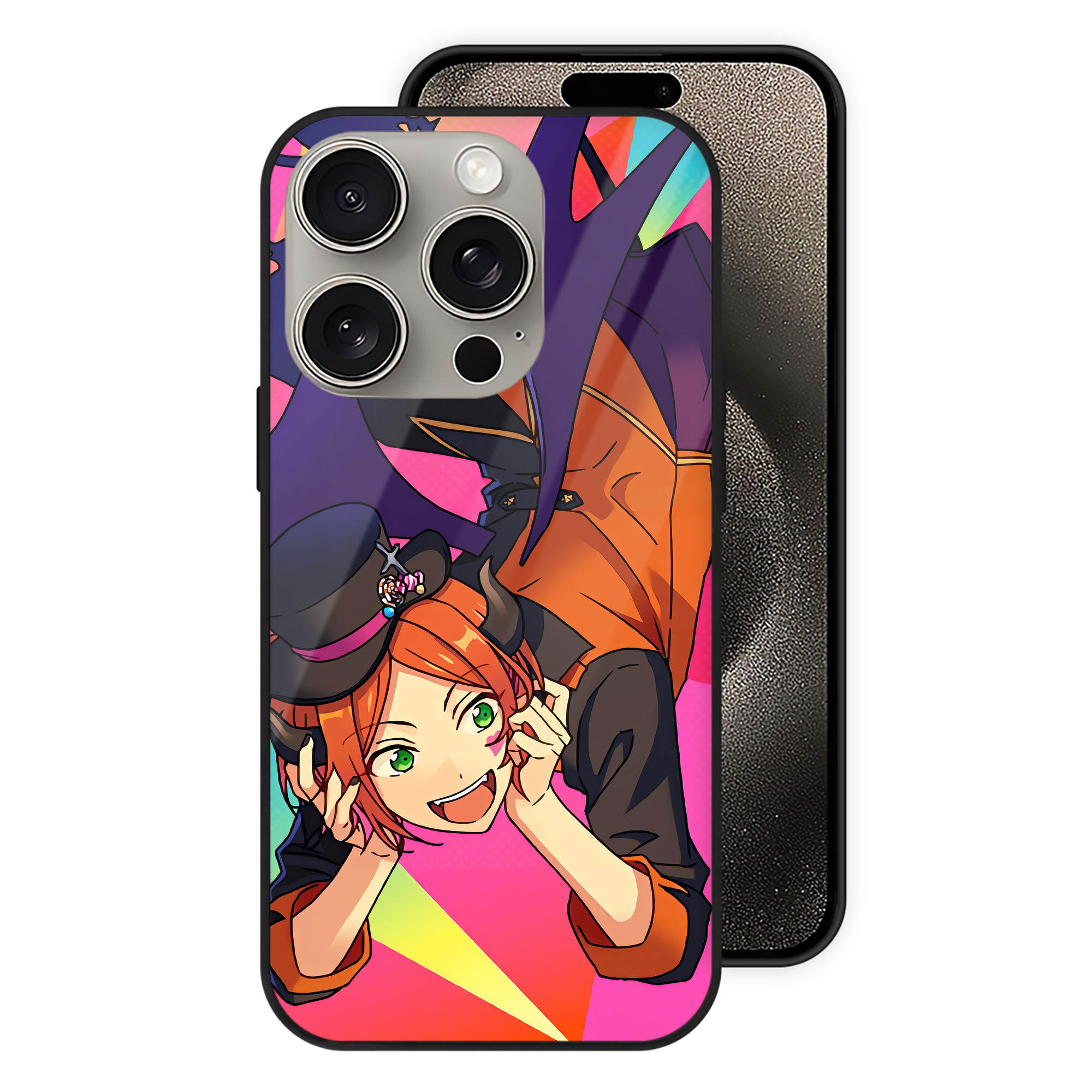 （画像用） あんさんぶるスターズ! Ensemble Stars 【iPhone15Pro対応】スマホケース 耐衝撃＆黄変防止 背面ガラス