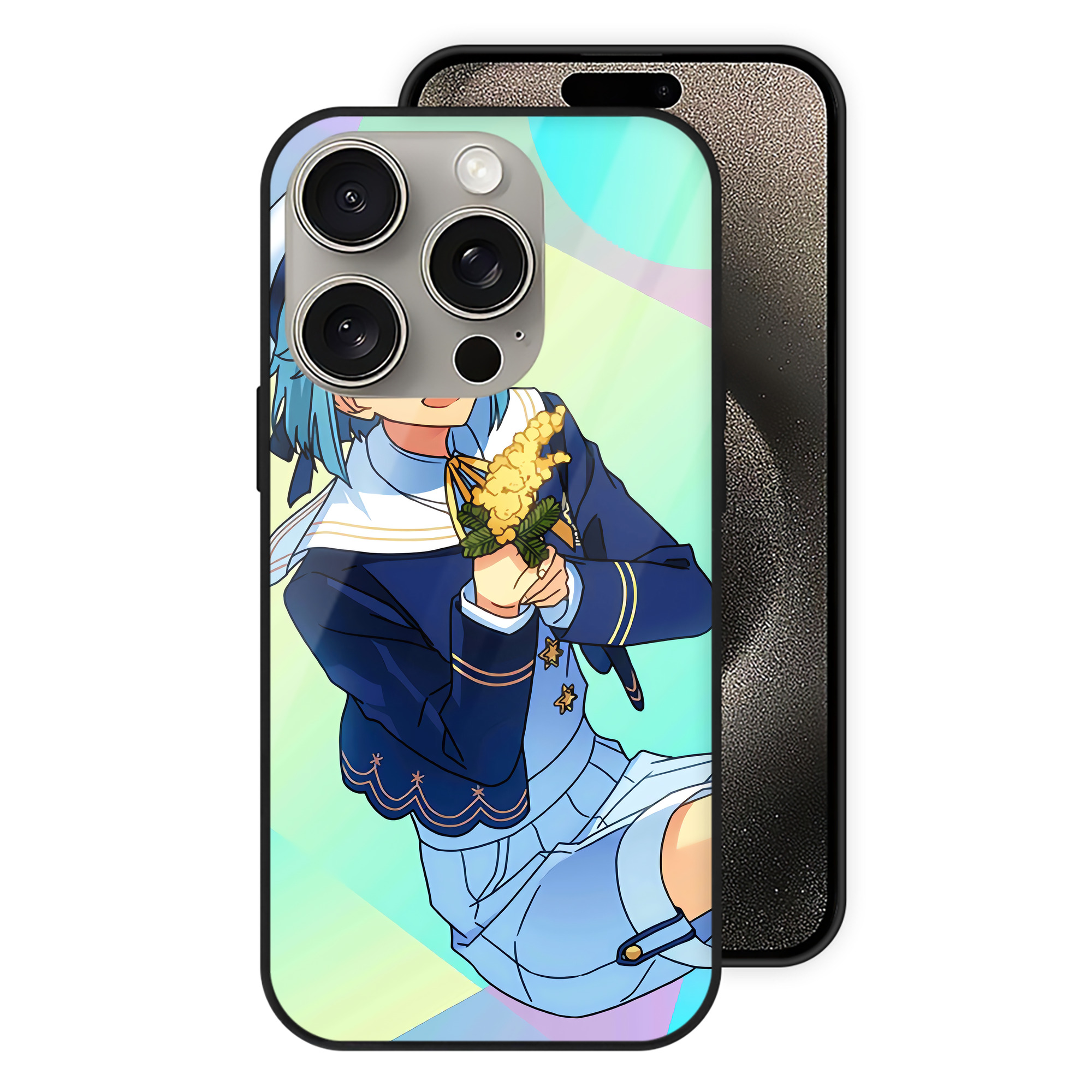 （画像用） あんさんぶるスターズ! Ensemble Stars 【iPhone15Pro対応】スマホケース 耐衝撃＆黄変防止 背面ガラス