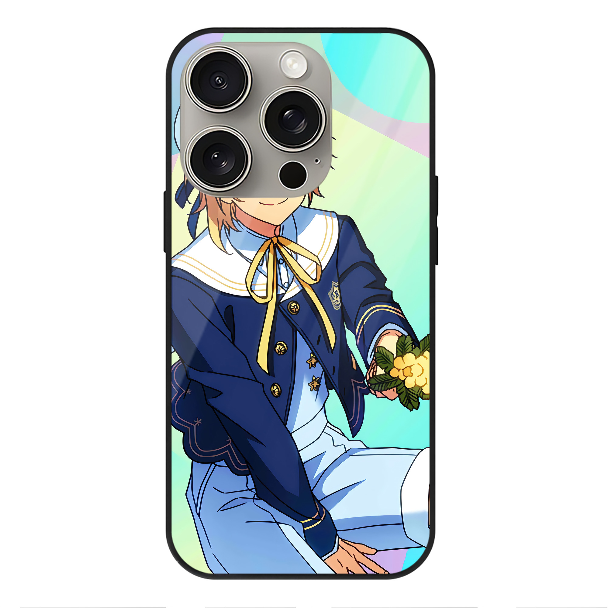 （画像用） あんさんぶるスターズ! Ensemble Stars 【iPhone15Pro対応】スマホケース 耐衝撃＆黄変防止 背面ガラス
