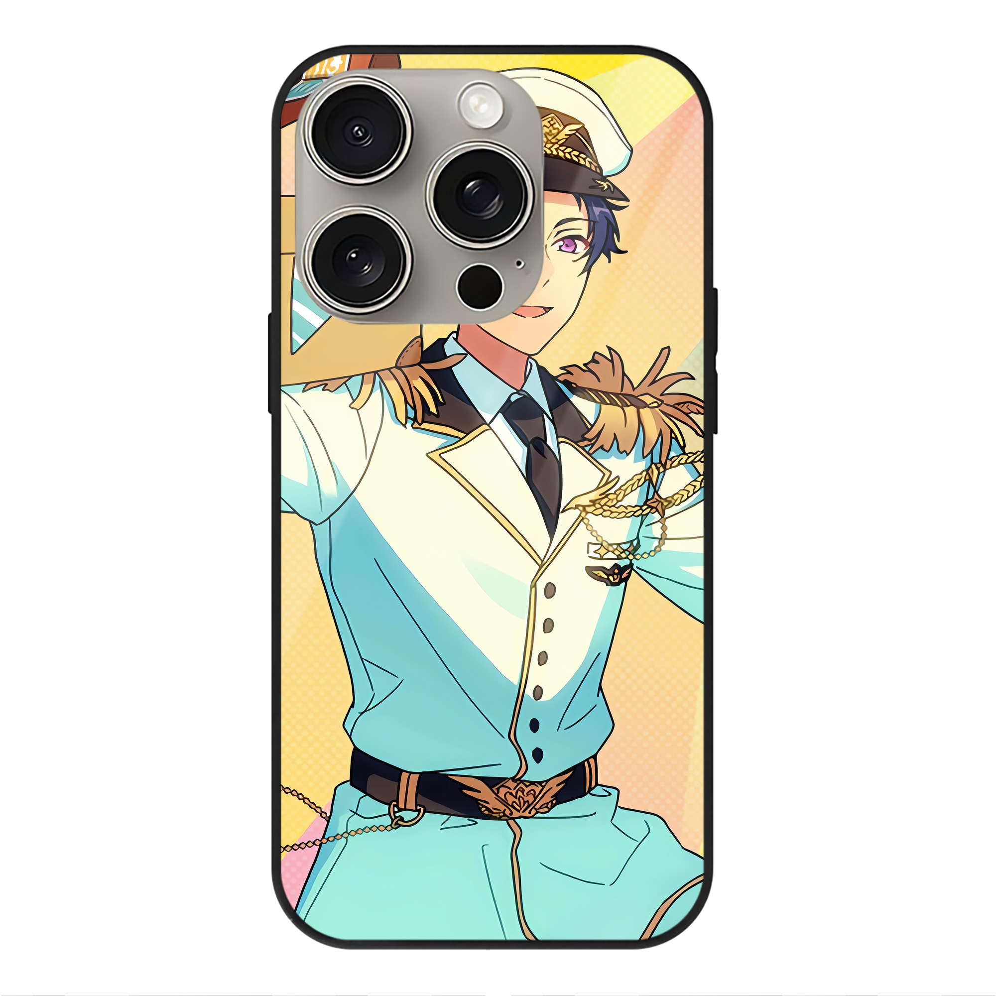 （画像用） あんさんぶるスターズ! Ensemble Stars 【iPhone15Pro対応】スマホケース 耐衝撃＆黄変防止 背面ガラス