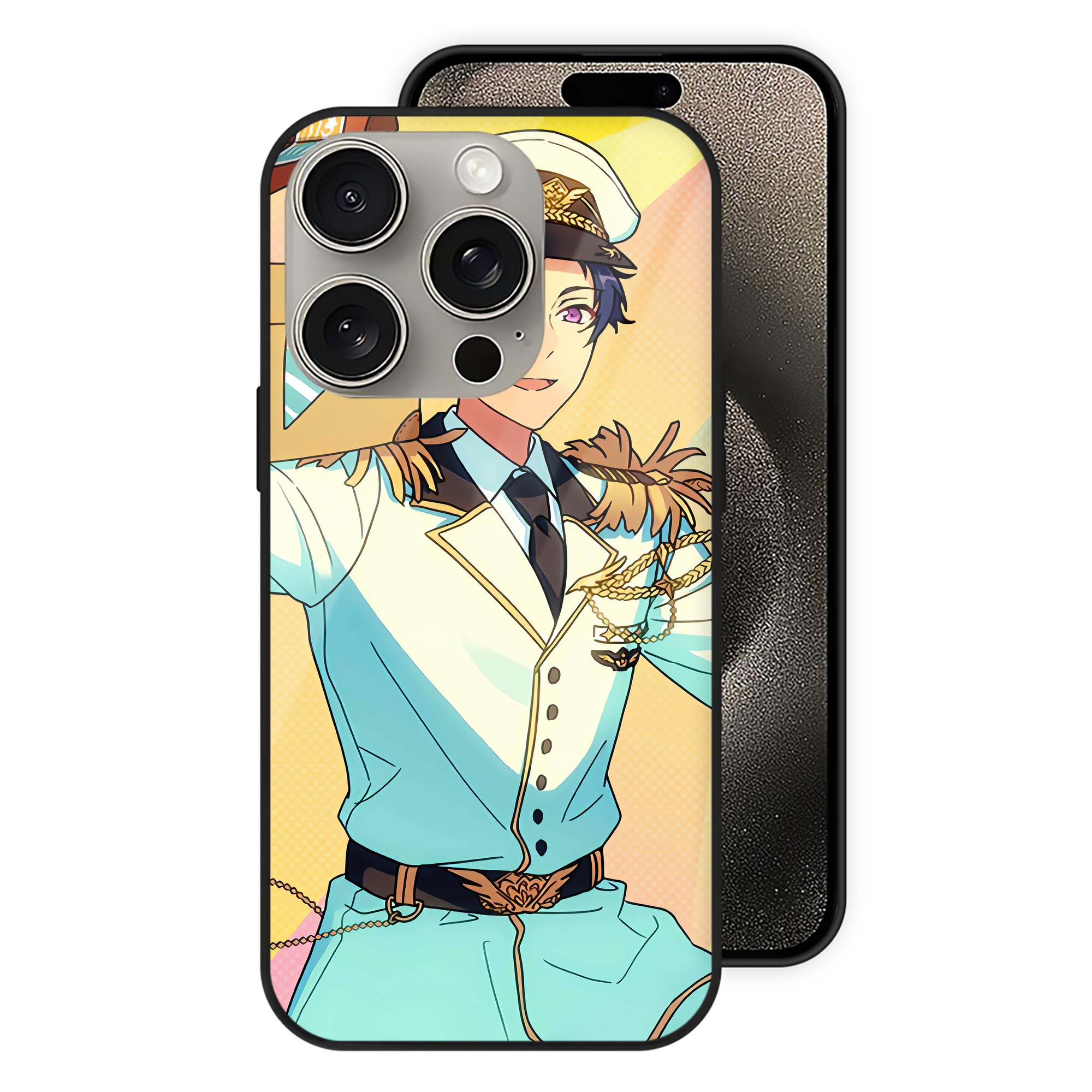 （画像用） あんさんぶるスターズ! Ensemble Stars 【iPhone15Pro対応】スマホケース 耐衝撃＆黄変防止 背面ガラス