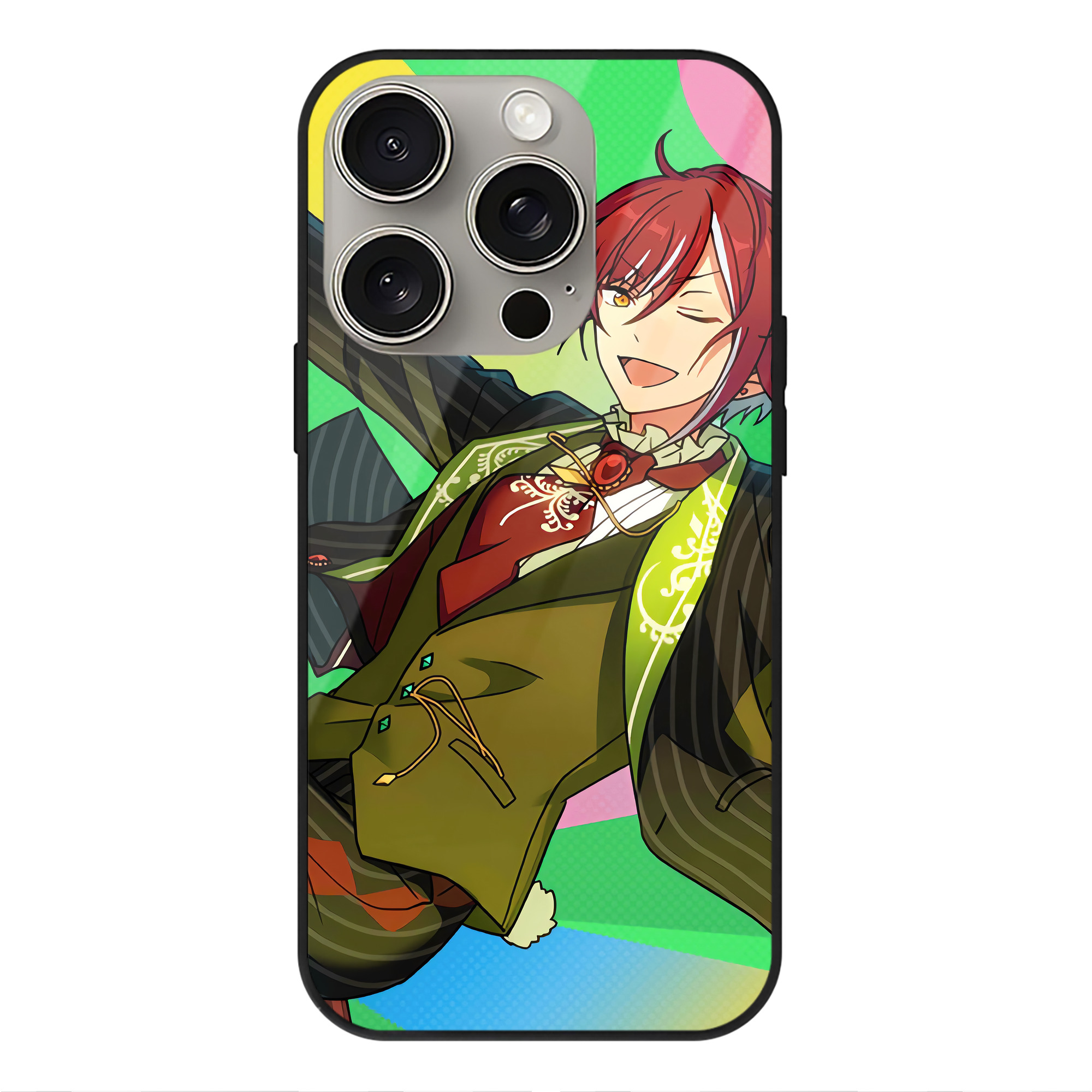 （画像用） あんさんぶるスターズ! Ensemble Stars 【iPhone15Pro対応】スマホケース 耐衝撃＆黄変防止 背面ガラス