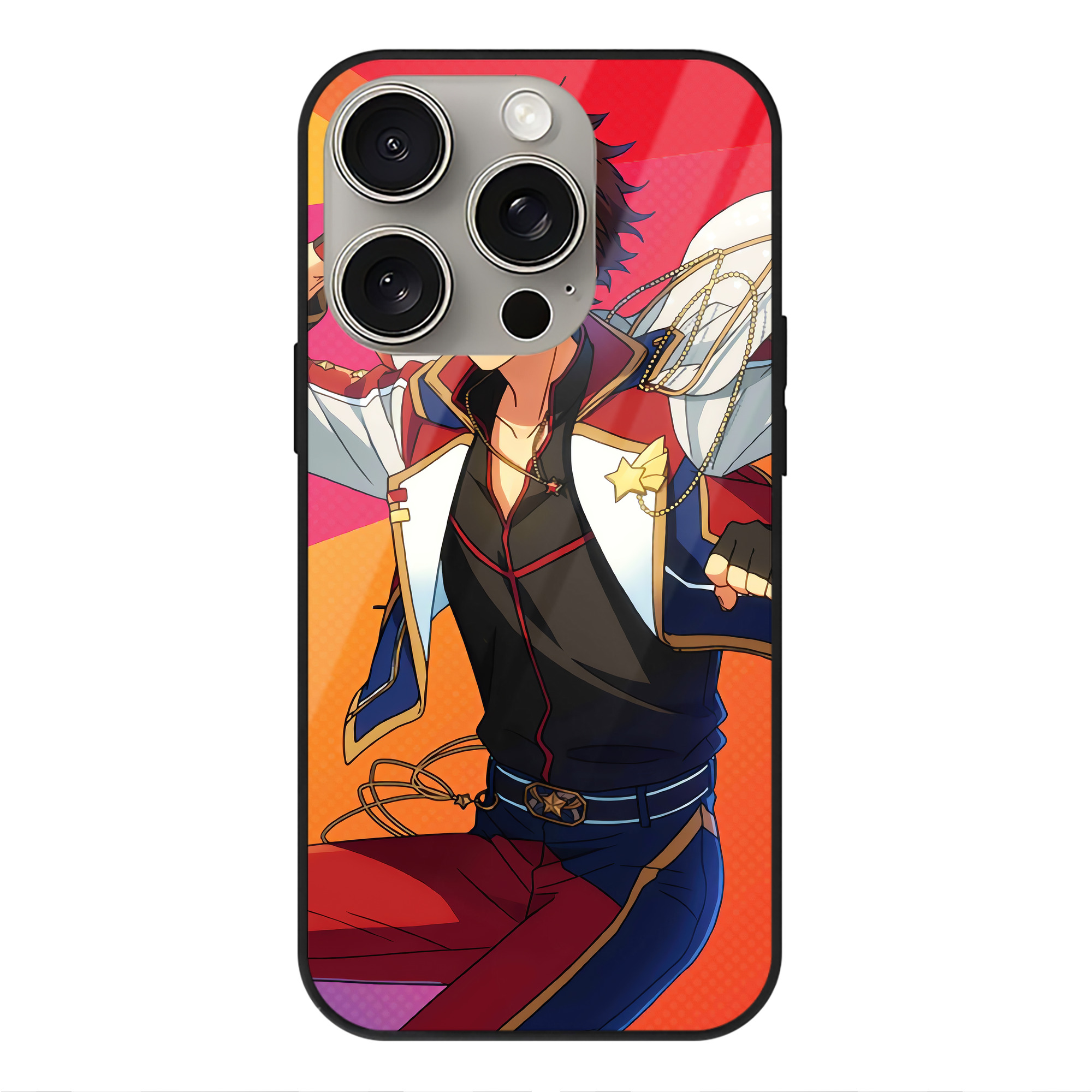 （画像用） あんさんぶるスターズ! Ensemble Stars 【iPhone15Pro対応】スマホケース 耐衝撃＆黄変防止 背面ガラス