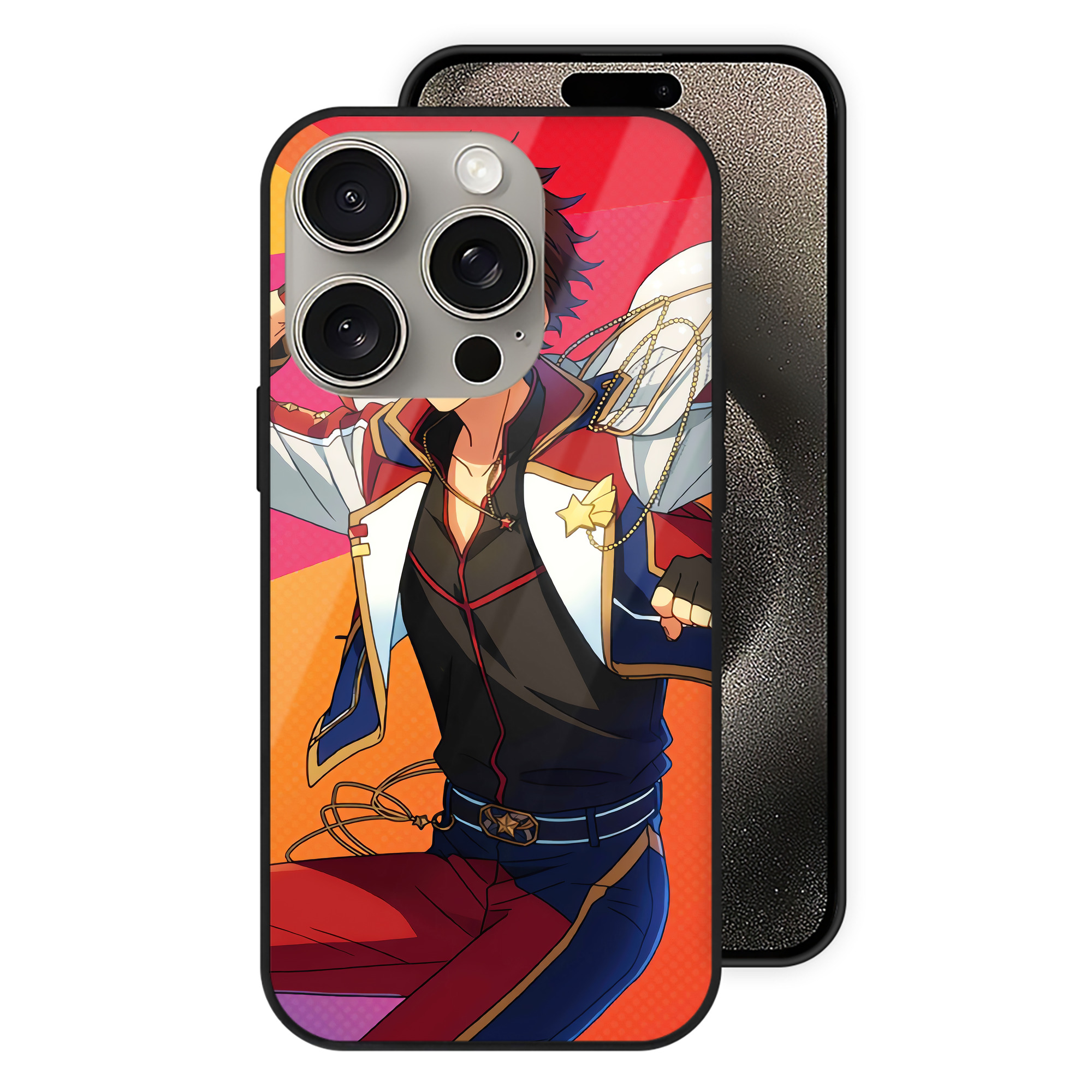 （画像用） あんさんぶるスターズ! Ensemble Stars 【iPhone15Pro対応】スマホケース 耐衝撃＆黄変防止 背面ガラス