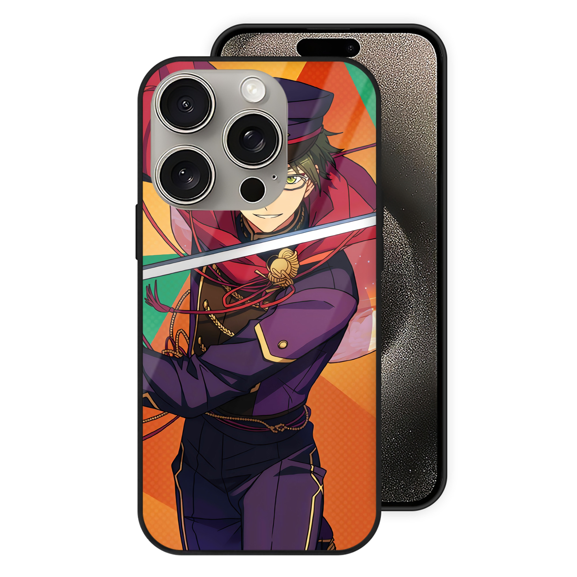 （画像用） あんさんぶるスターズ! Ensemble Stars 【iPhone15Pro対応】スマホケース 耐衝撃＆黄変防止 背面ガラス