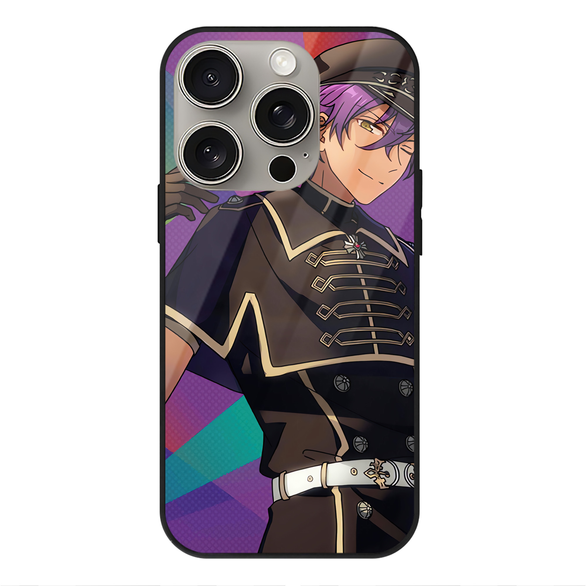 （画像用） あんさんぶるスターズ! Ensemble Stars 【iPhone15Pro対応】スマホケース 耐衝撃＆黄変防止 背面ガラス