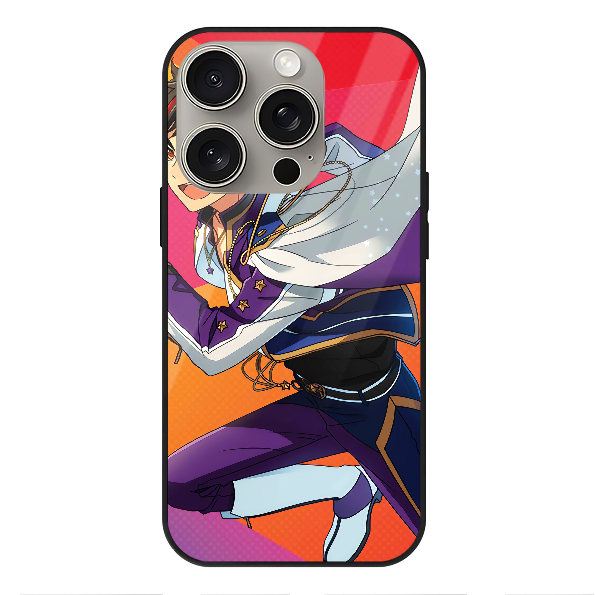 （画像用） あんさんぶるスターズ! Ensemble Stars 【iPhone15Pro対応】スマホケース 耐衝撃＆黄変防止 背面ガラス