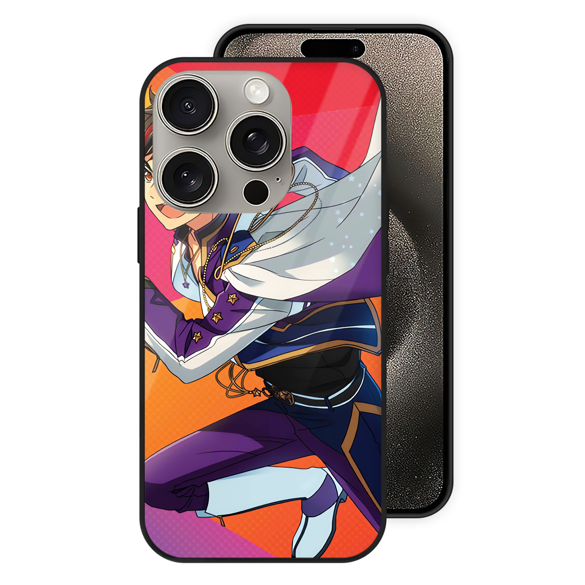 （画像用） あんさんぶるスターズ! Ensemble Stars 【iPhone15Pro対応】スマホケース 耐衝撃＆黄変防止 背面ガラス