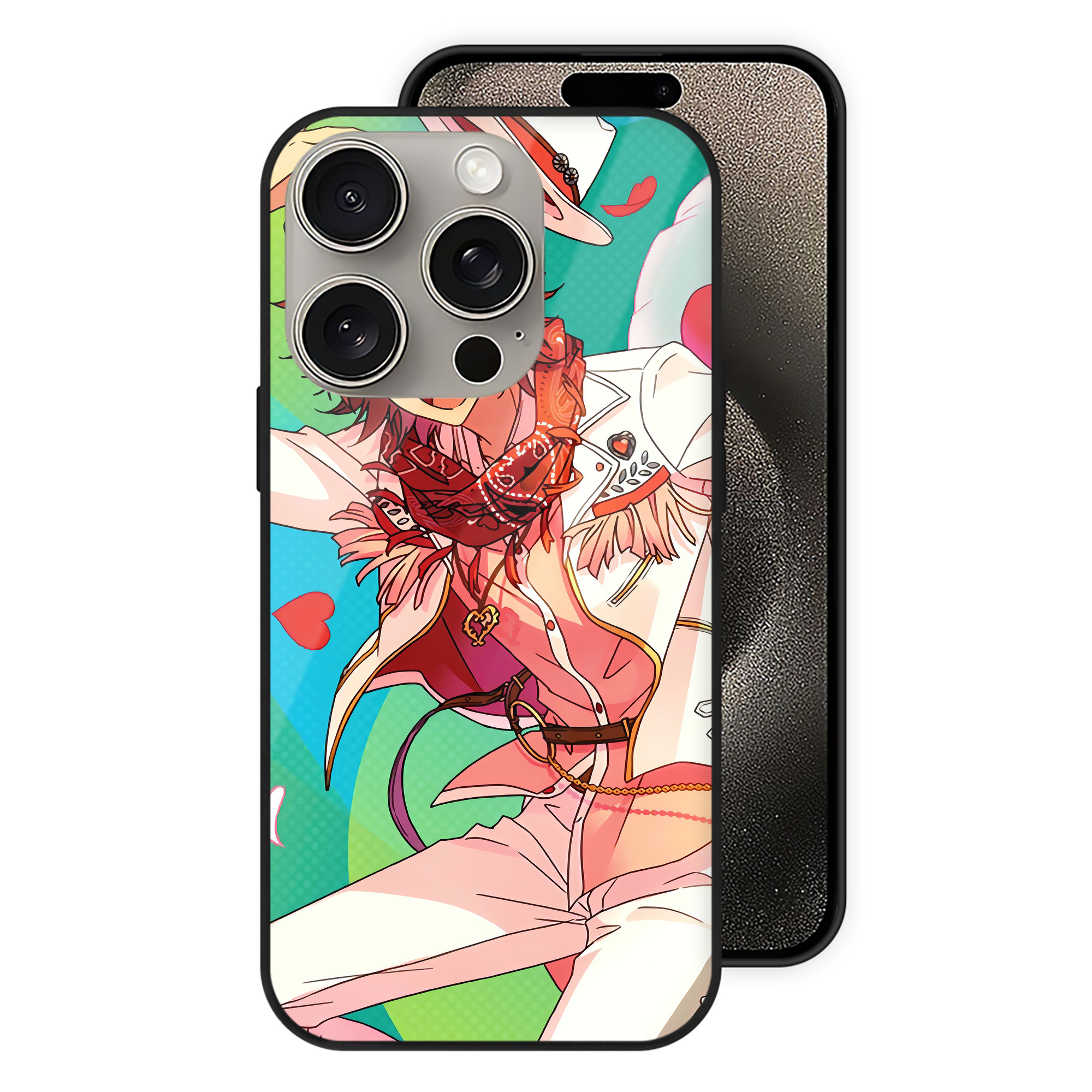 （画像用） あんさんぶるスターズ! Ensemble Stars 【iPhone15Pro対応】スマホケース 耐衝撃＆黄変防止 背面ガラス