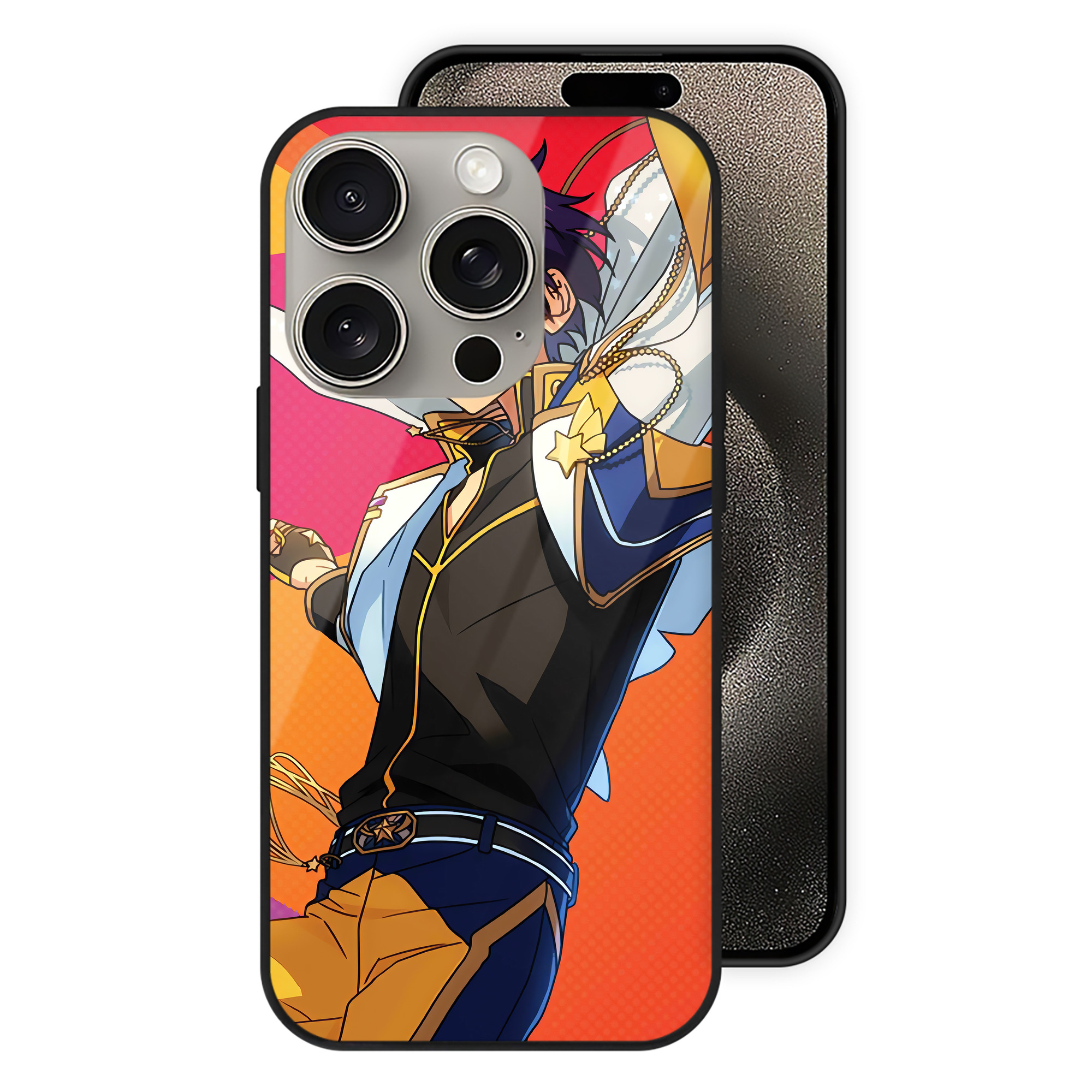 （画像用） あんさんぶるスターズ! Ensemble Stars 【iPhone15Pro対応】スマホケース 耐衝撃＆黄変防止 背面ガラス