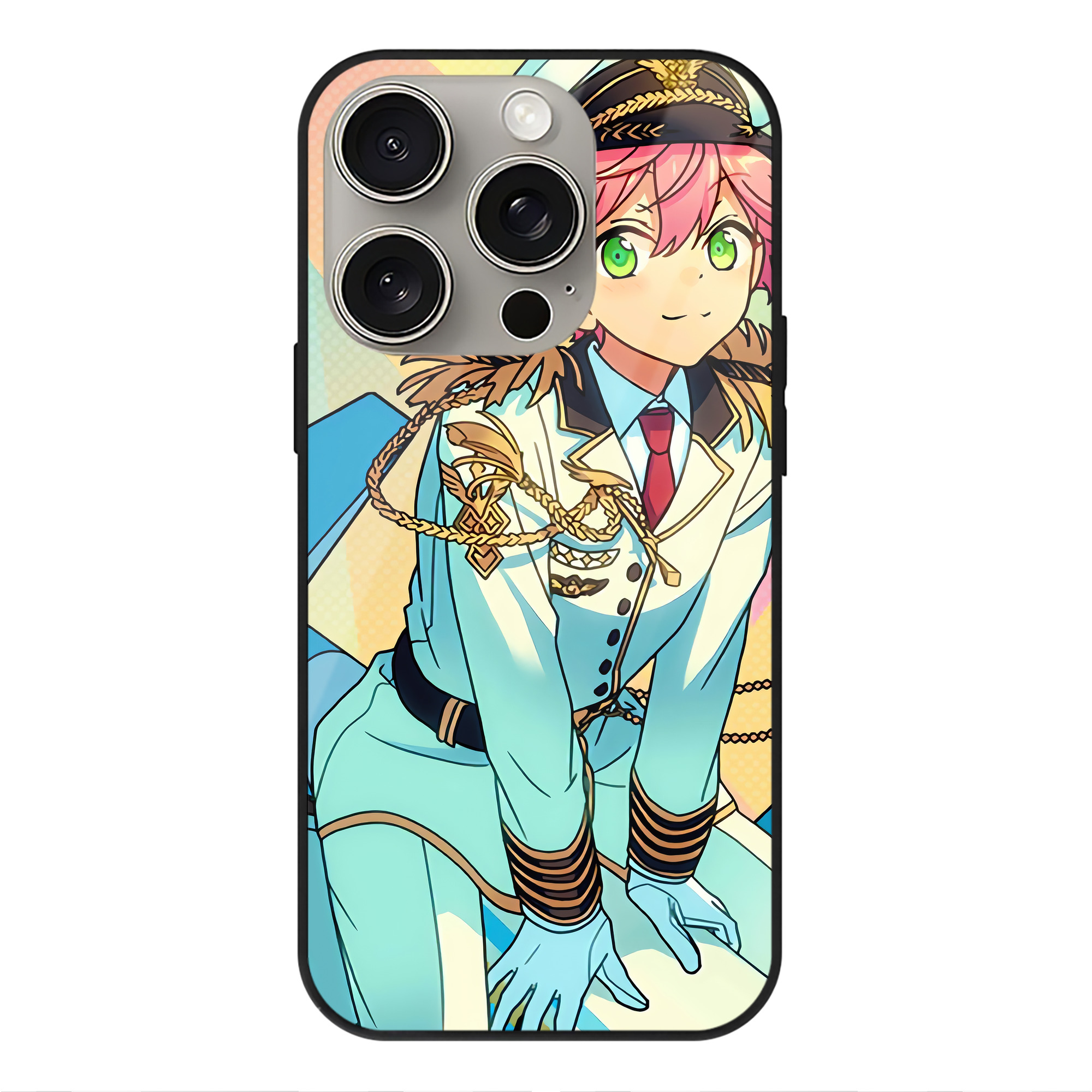 （画像用） あんさんぶるスターズ! Ensemble Stars 【iPhone15Pro対応】スマホケース 耐衝撃＆黄変防止 背面ガラス