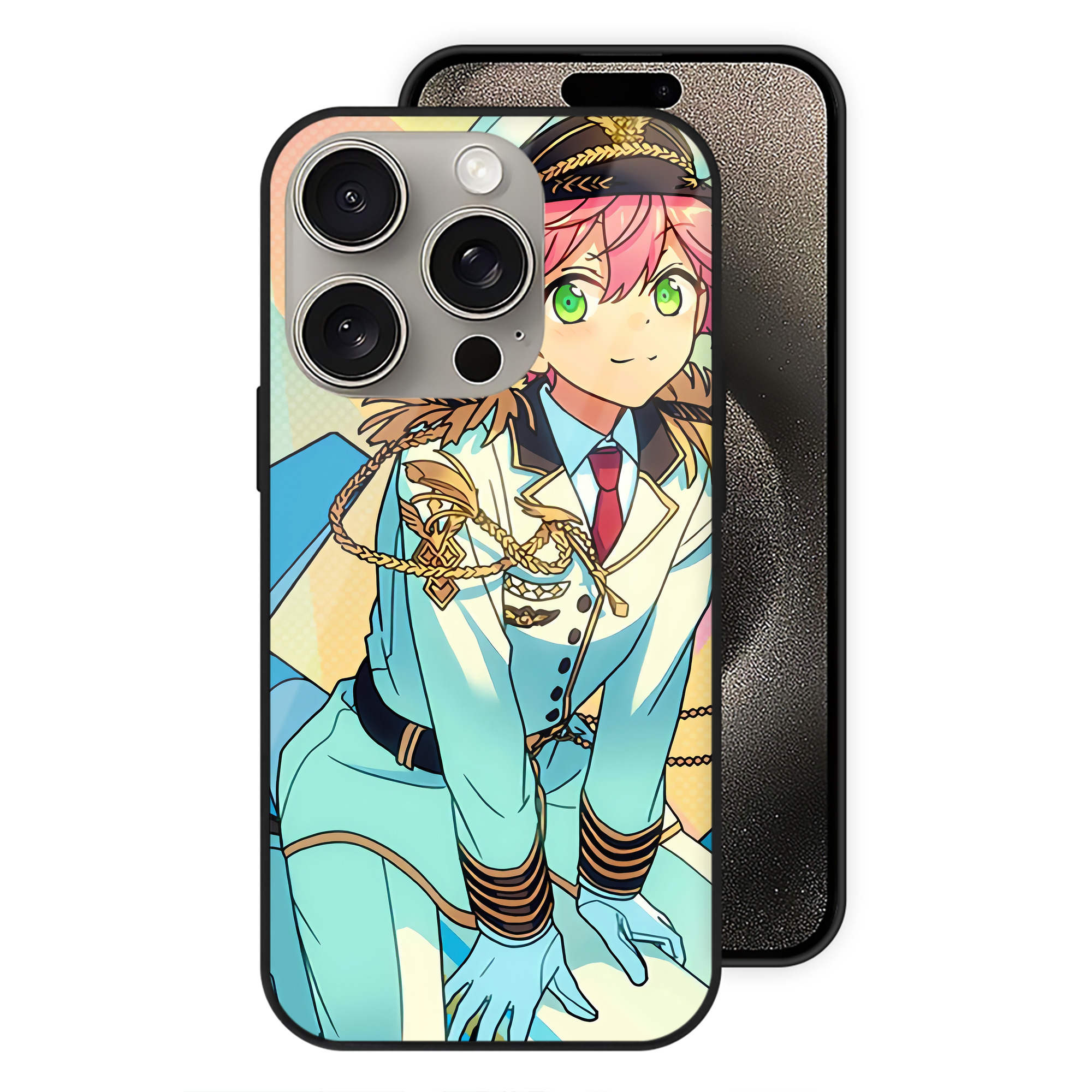（画像用） あんさんぶるスターズ! Ensemble Stars 【iPhone15Pro対応】スマホケース 耐衝撃＆黄変防止 背面ガラス