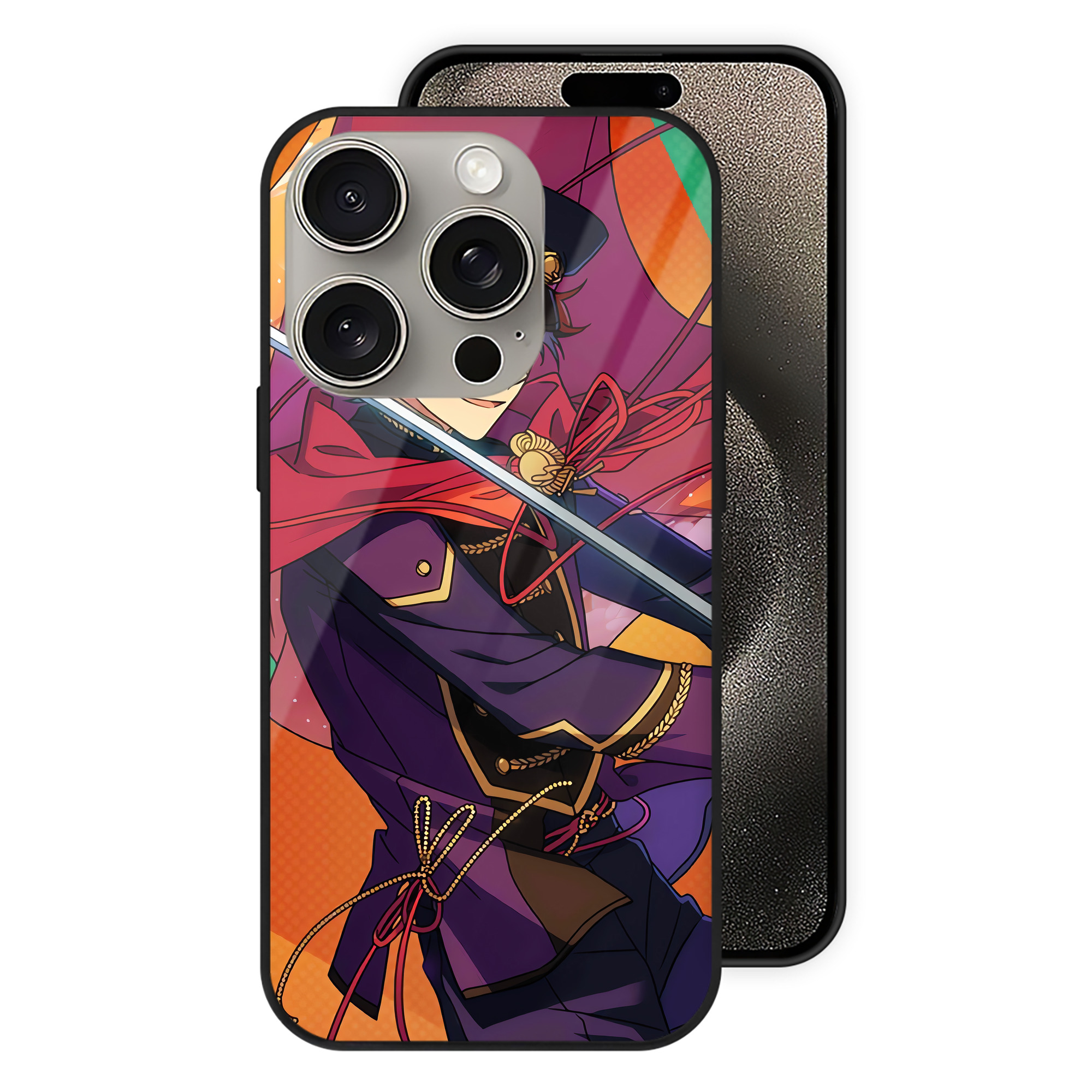 （画像用） あんさんぶるスターズ! Ensemble Stars 【iPhone15Pro対応】スマホケース 耐衝撃＆黄変防止 背面ガラス