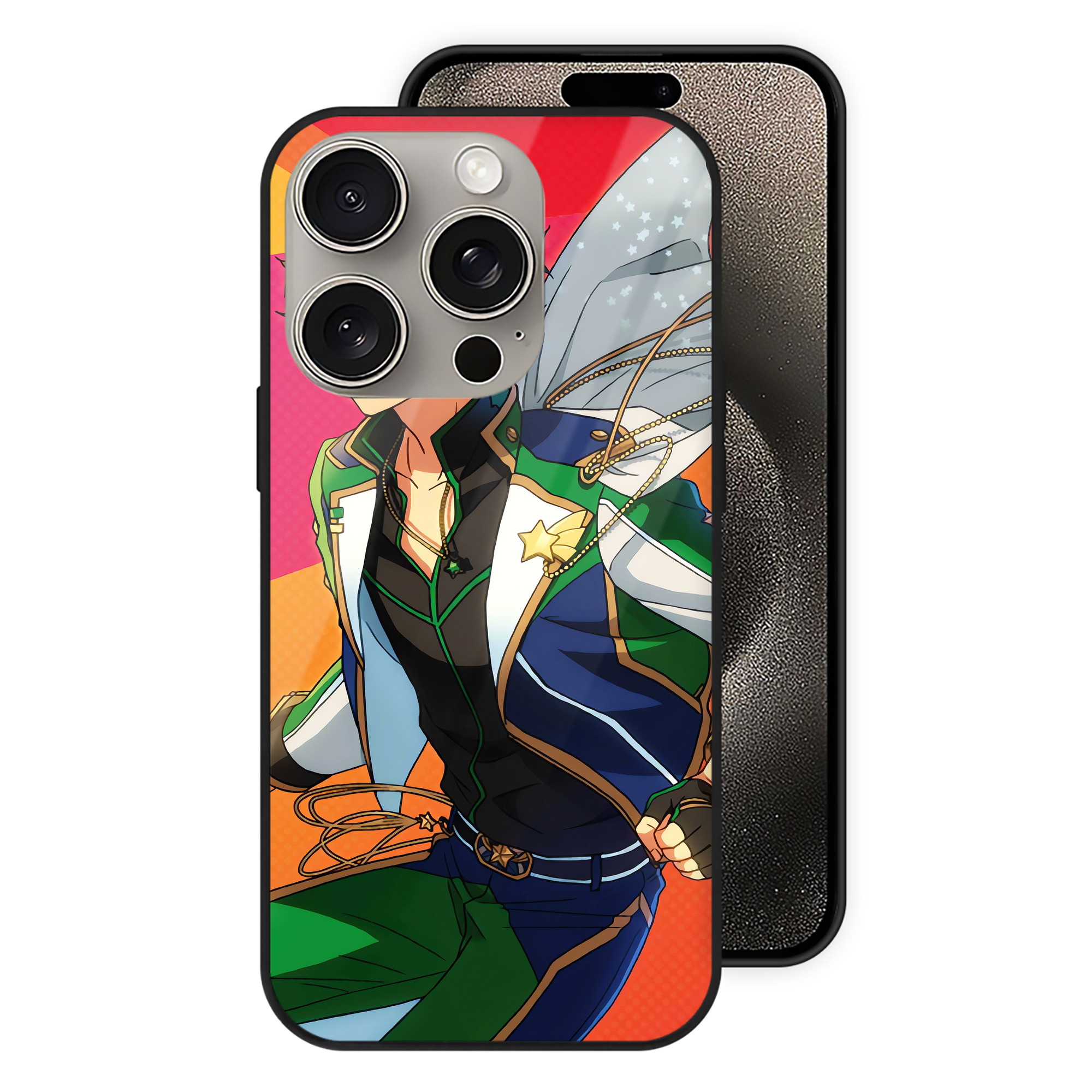 （画像用） あんさんぶるスターズ! Ensemble Stars 【iPhone15Pro対応】スマホケース 耐衝撃＆黄変防止 背面ガラス
