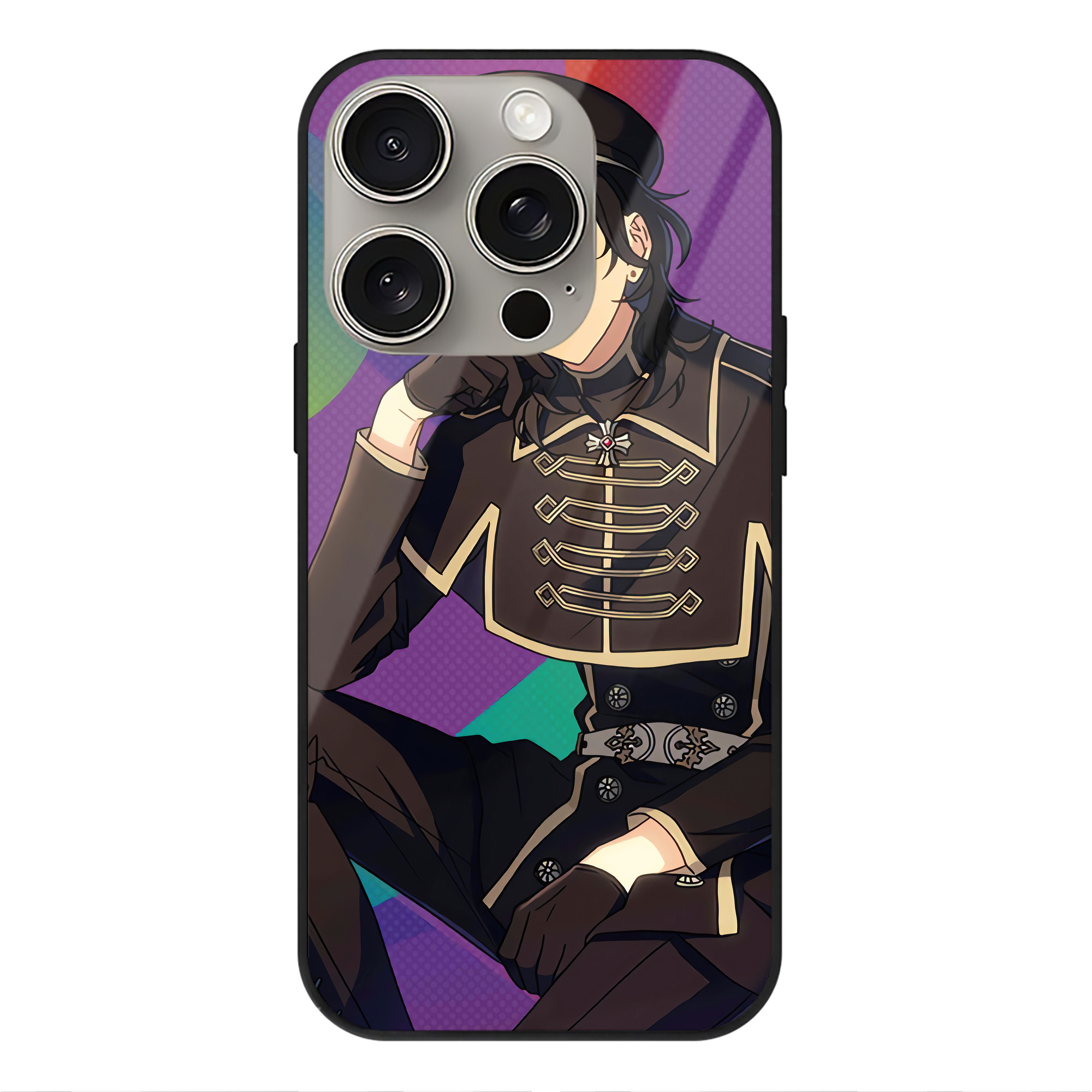 （画像用） あんさんぶるスターズ! Ensemble Stars 【iPhone15Pro対応】スマホケース 耐衝撃＆黄変防止 背面ガラス