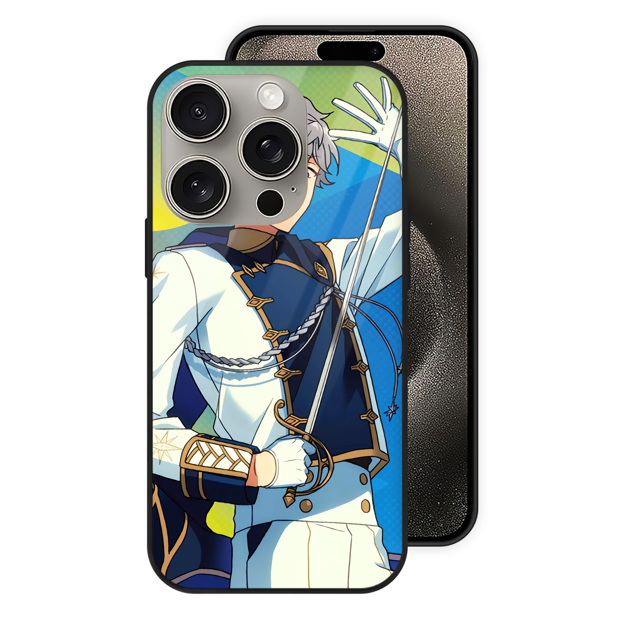 （画像用） あんさんぶるスターズ! Ensemble Stars 【iPhone15Pro対応】スマホケース 耐衝撃＆黄変防止 背面ガラス