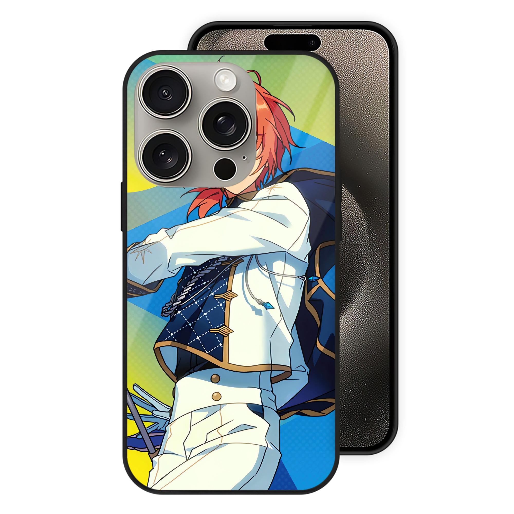 （画像用） あんさんぶるスターズ! Ensemble Stars 【iPhone15Pro対応】スマホケース 耐衝撃＆黄変防止 背面ガラス