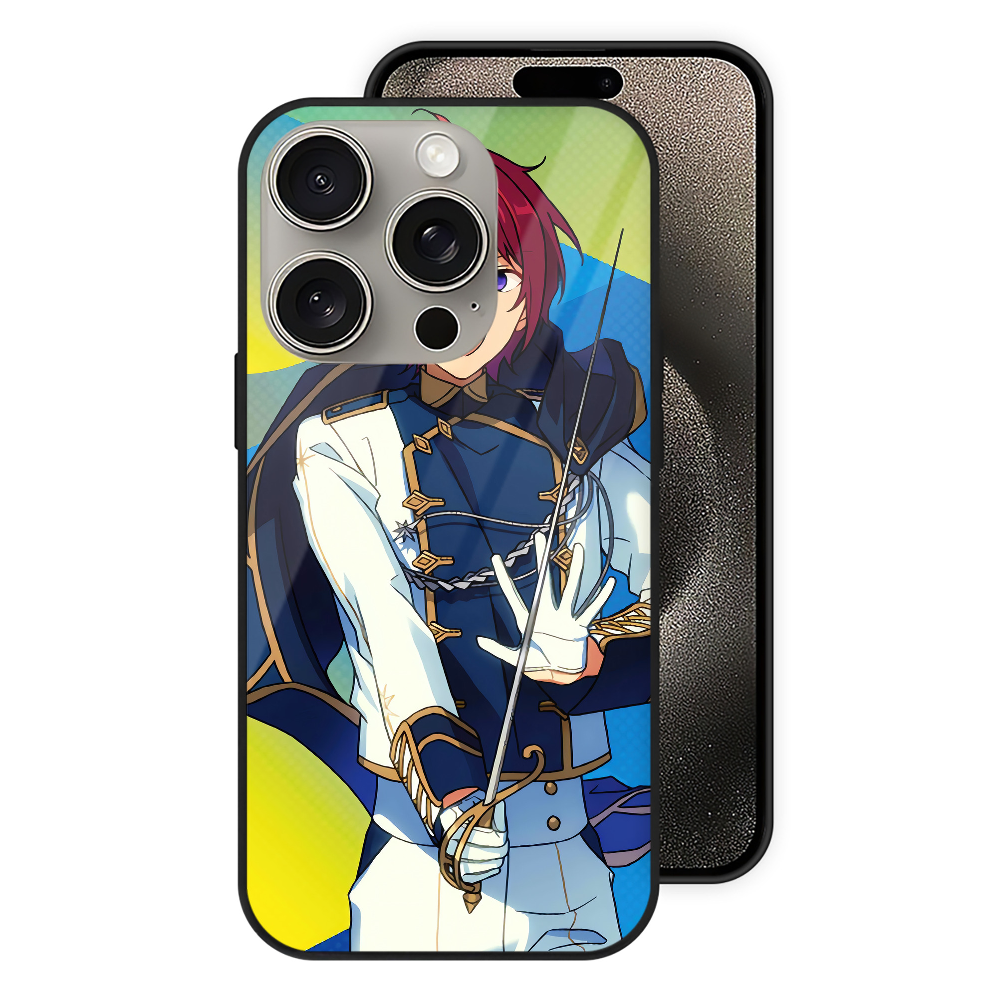 （画像用） あんさんぶるスターズ! Ensemble Stars 【iPhone15Pro対応】スマホケース 耐衝撃＆黄変防止 背面ガラス