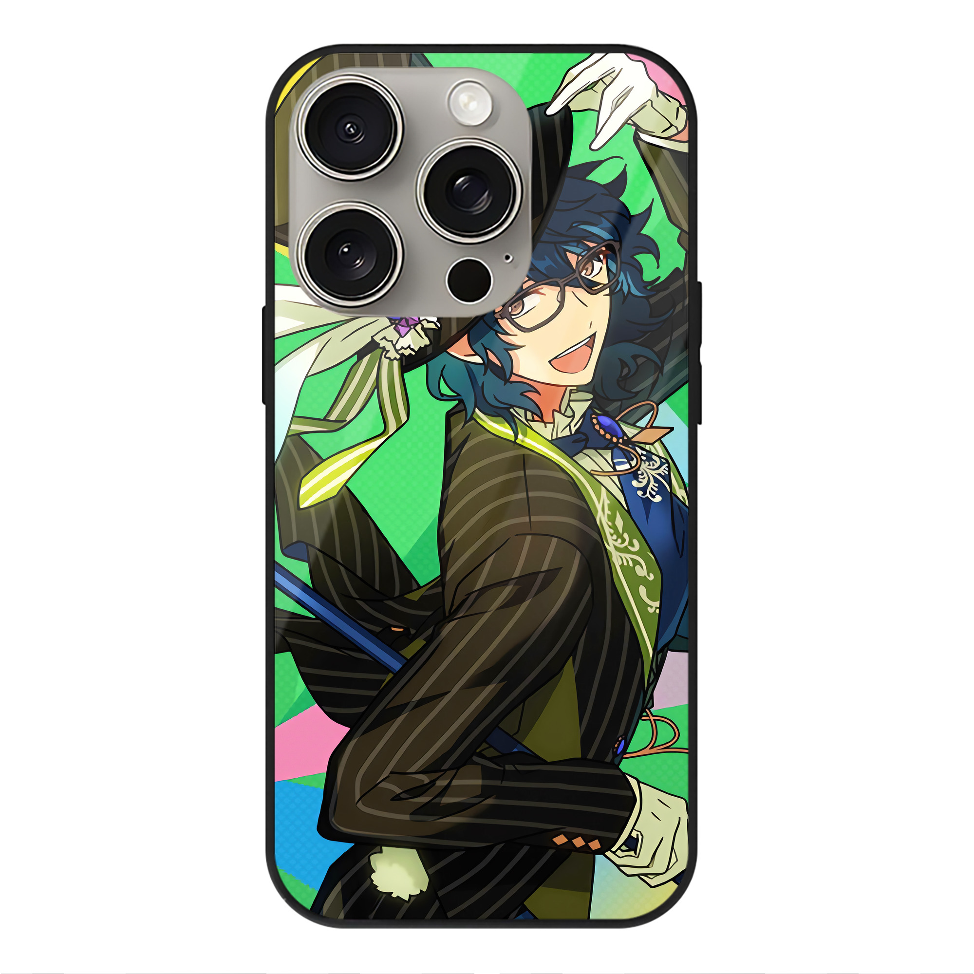 （画像用） あんさんぶるスターズ! Ensemble Stars 【iPhone15Pro対応】スマホケース 耐衝撃＆黄変防止 背面ガラス