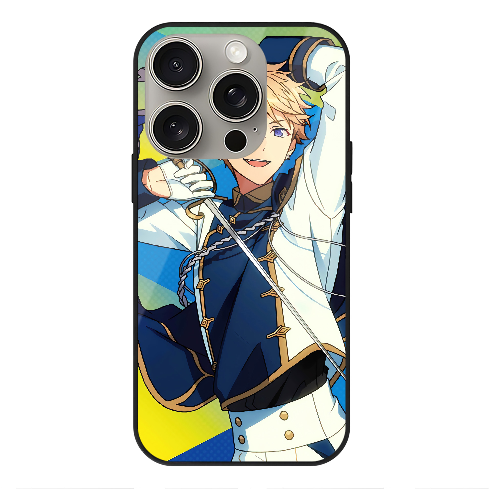 （画像用） あんさんぶるスターズ! Ensemble Stars 【iPhone15Pro対応】スマホケース 耐衝撃＆黄変防止 背面ガラス